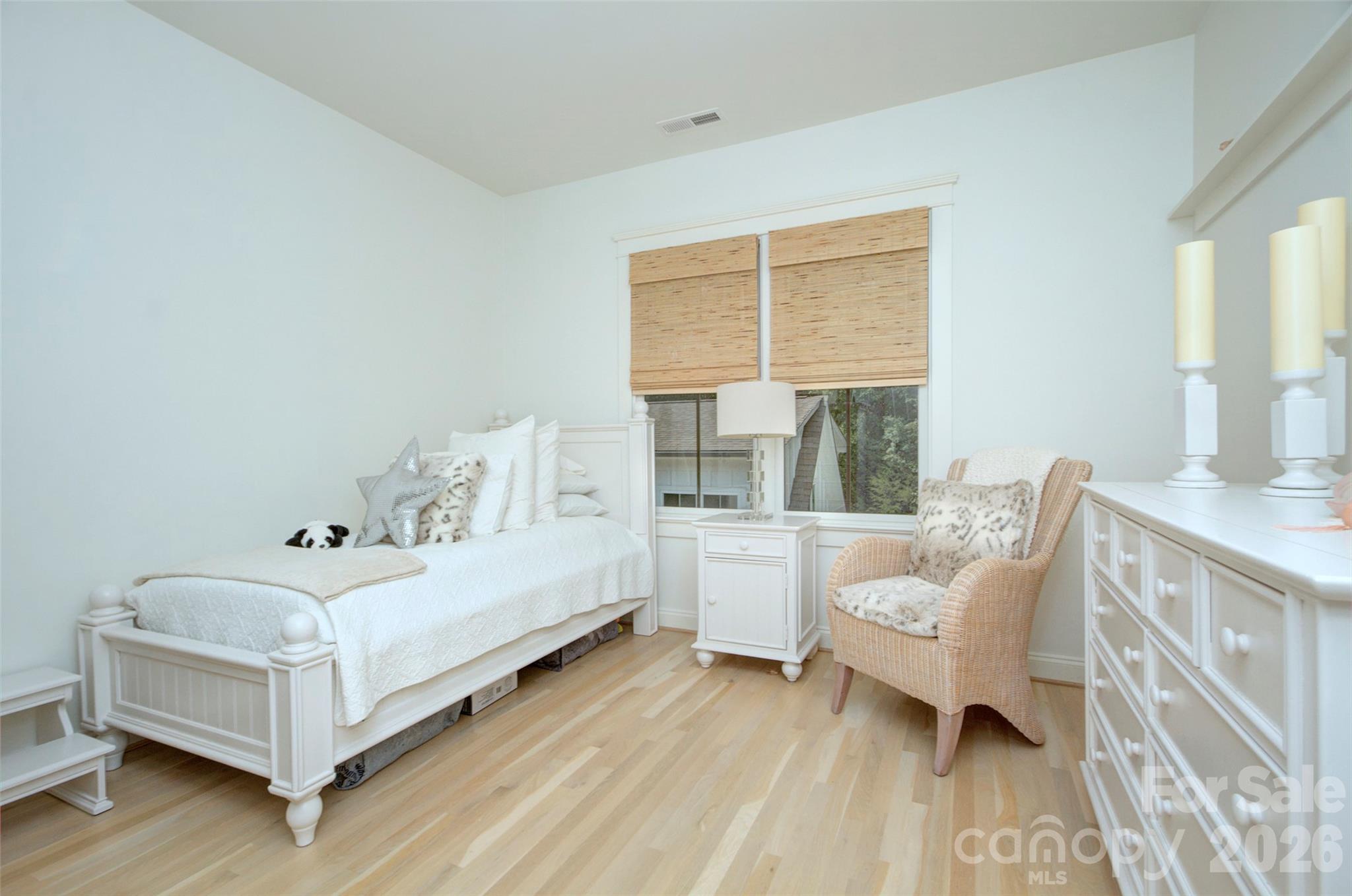 Secondary bedroom with white oak floors - 2561 Lower Assembly Drive, Fort Mill