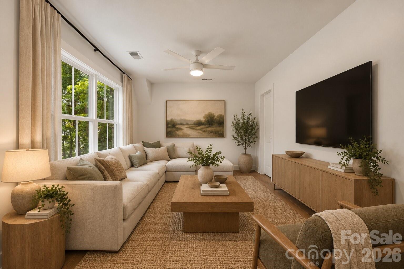 Loft bonus room (image contains AI-generated virtual staging). - 2311 Chateau Court, Matthews