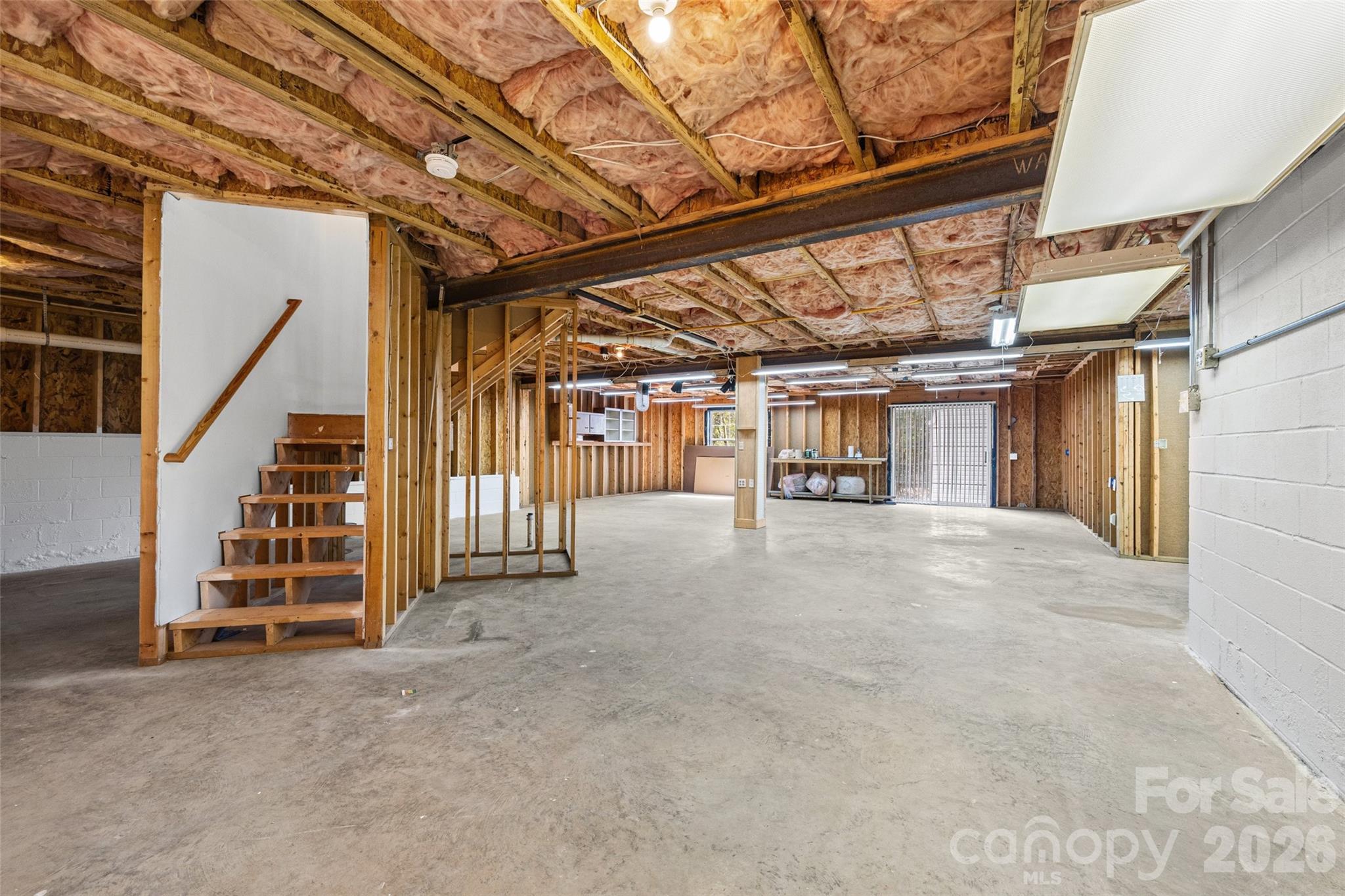 Full unfinished basement - 105 Lyman Oak Court, Fort Mill