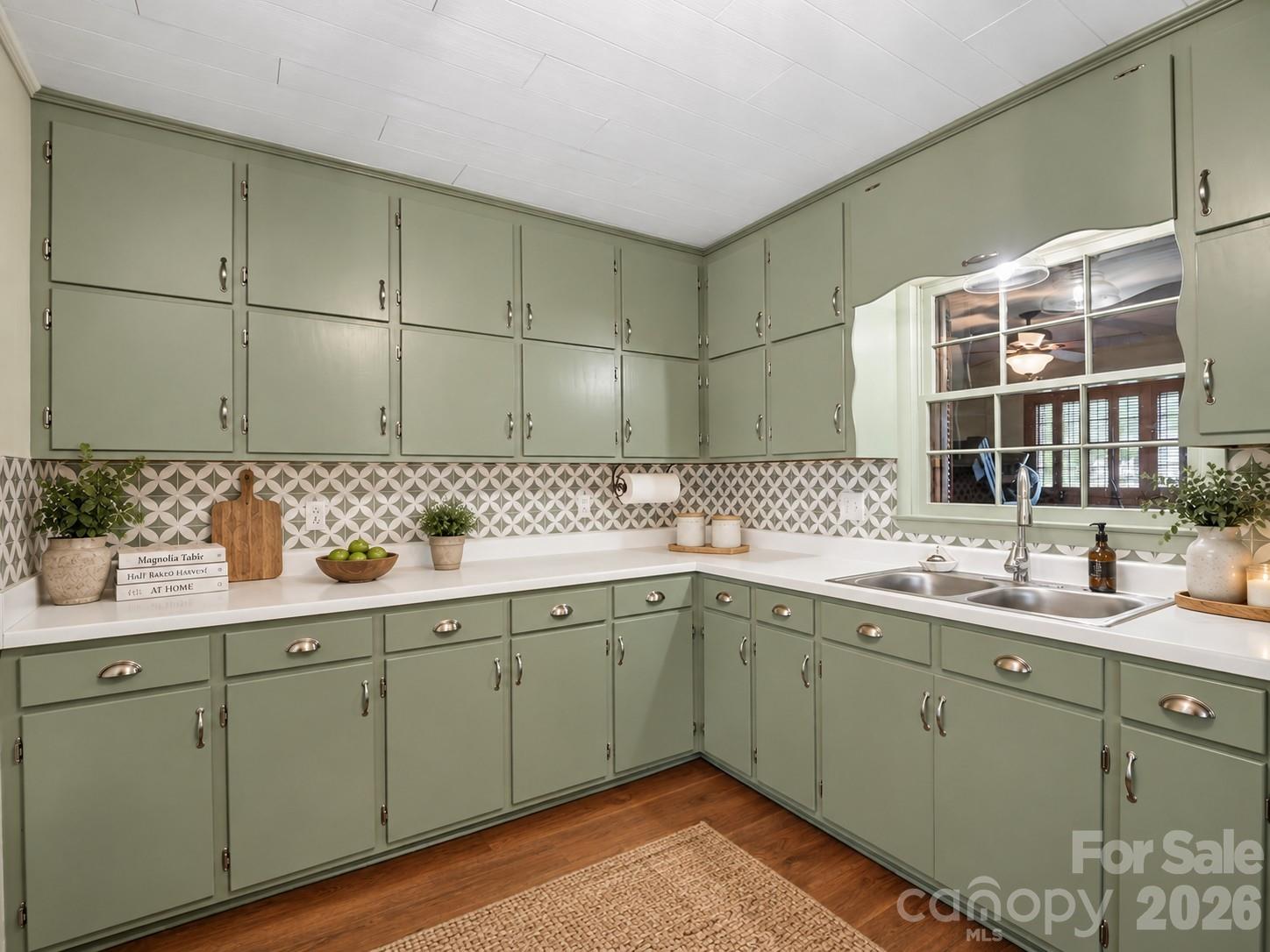 Virtually Staged Kitchen - 477 Butler Road, Forest City