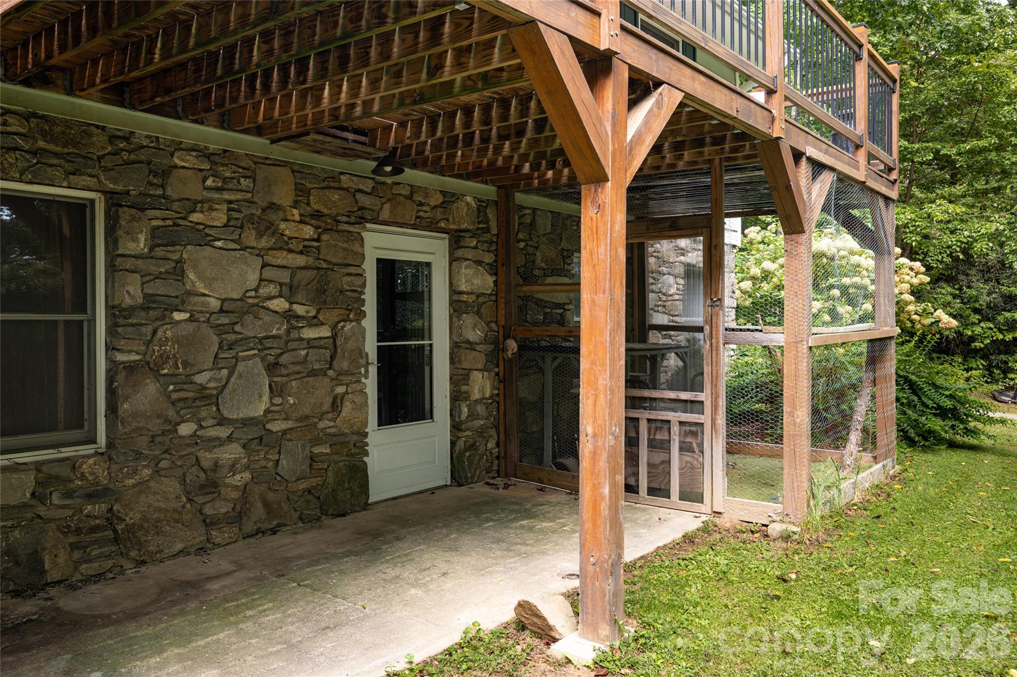 access to lower level/ basement - 101 Guffey Mountain Road, Fairview