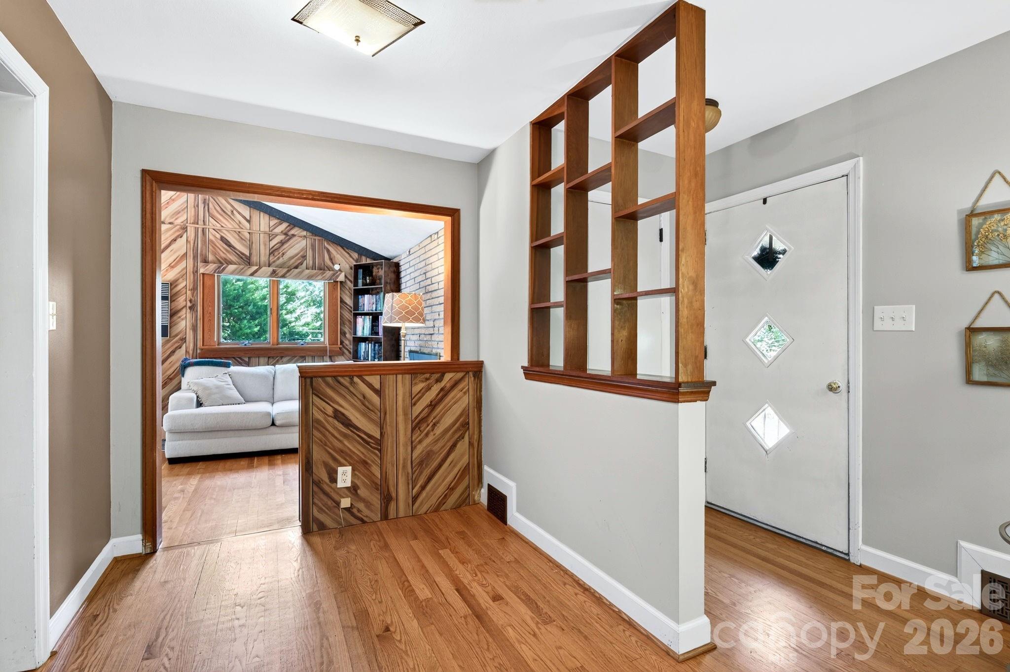 Original details remain in the front entry - 109 Wilshire Drive, Asheville