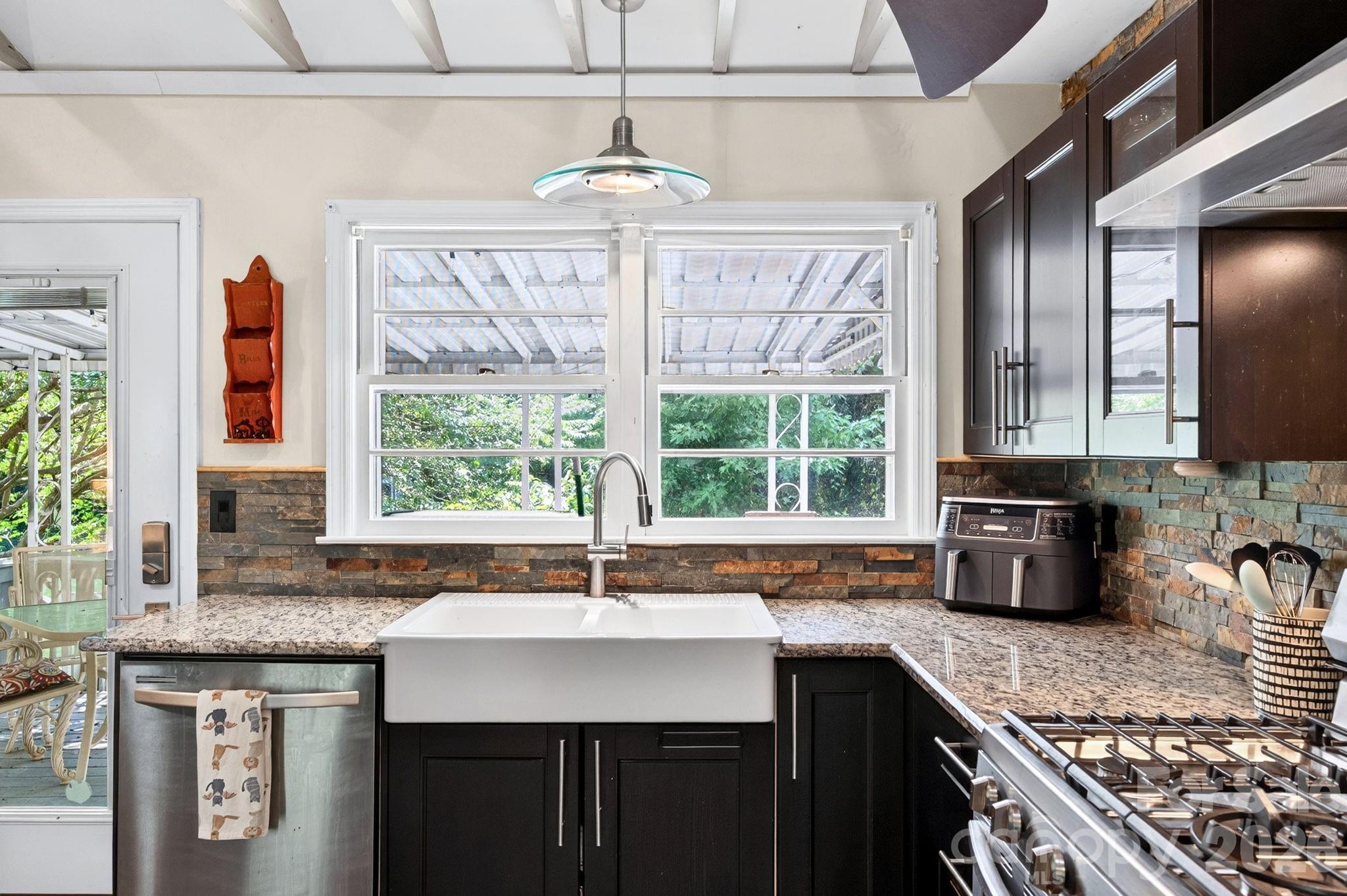 Deep farmhouse sink - 109 Wilshire Drive, Asheville