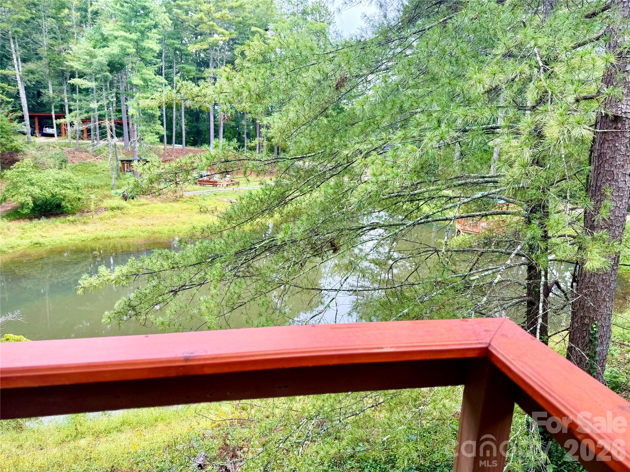 view from walkway up to the home - 30 Lakemont Cottage Trail, Flat Rock