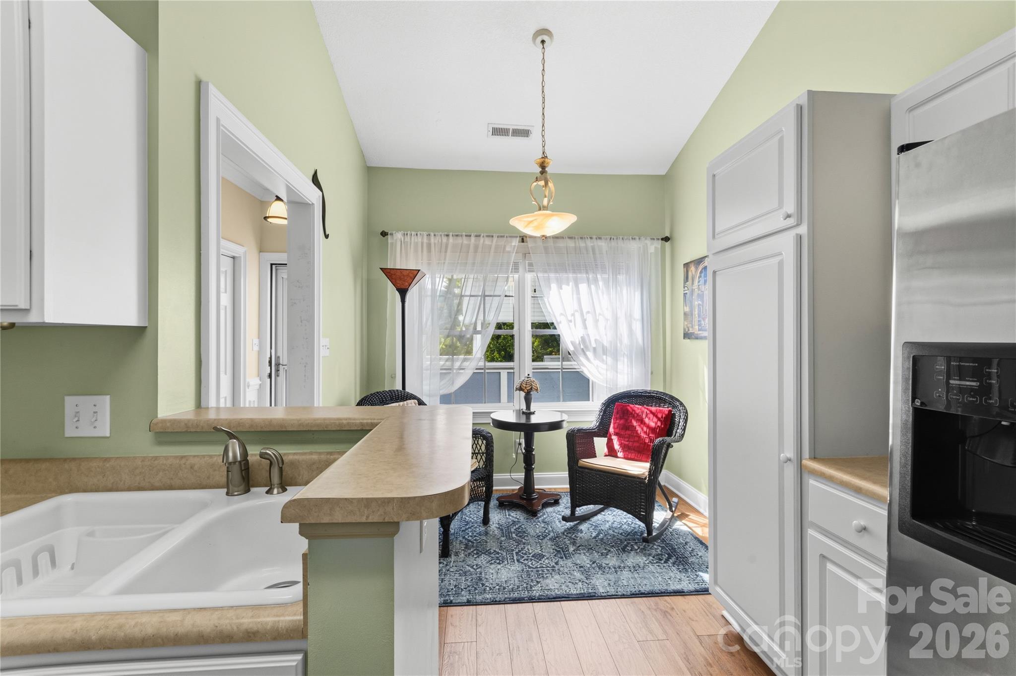 Kitchen with View of Breakfast Nook - 165 Ewbank Garden Drive, Hendersonville