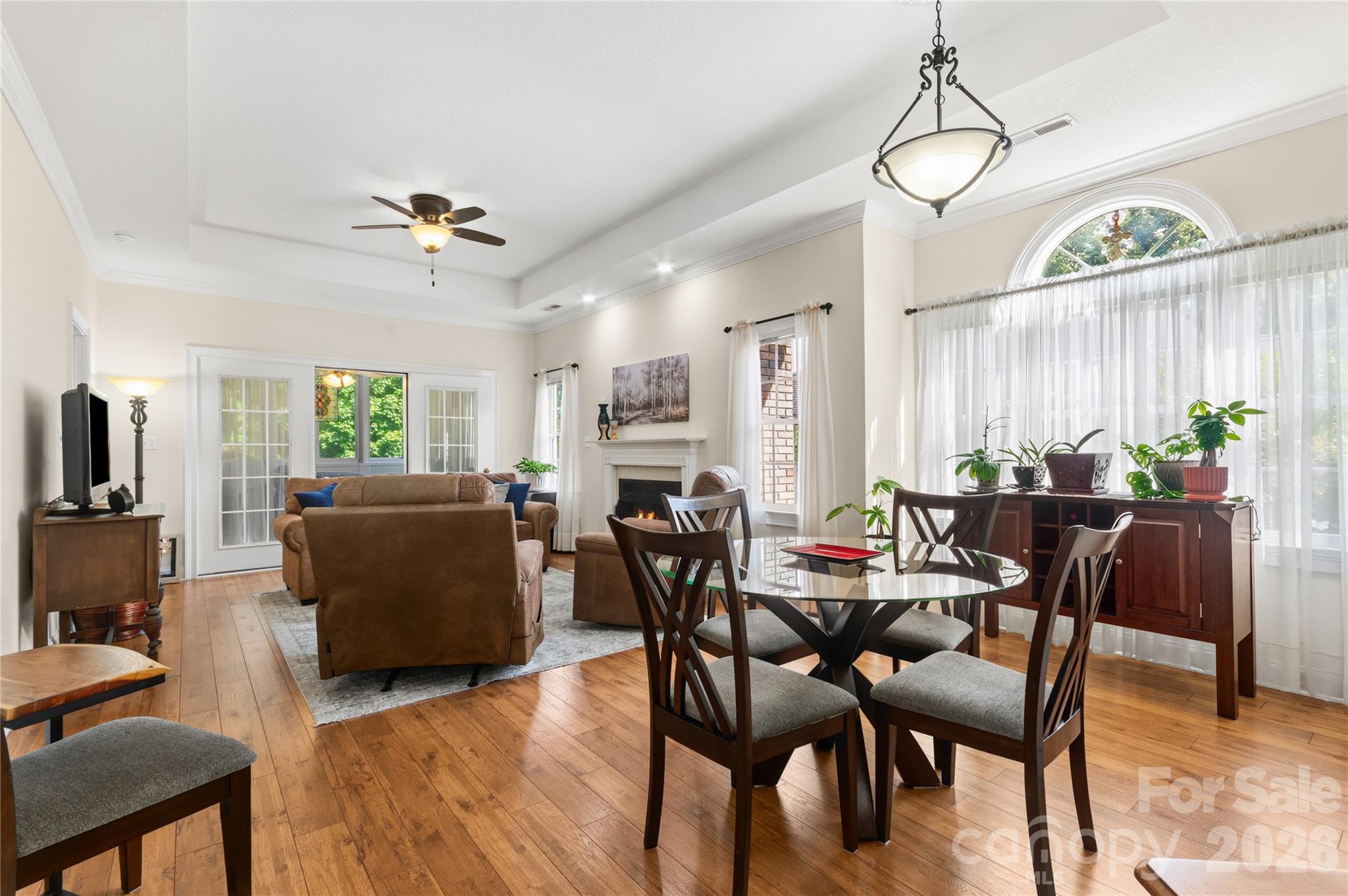 View of Dining Area looking into the Living Room - 165 Ewbank Garden Drive, Hendersonville