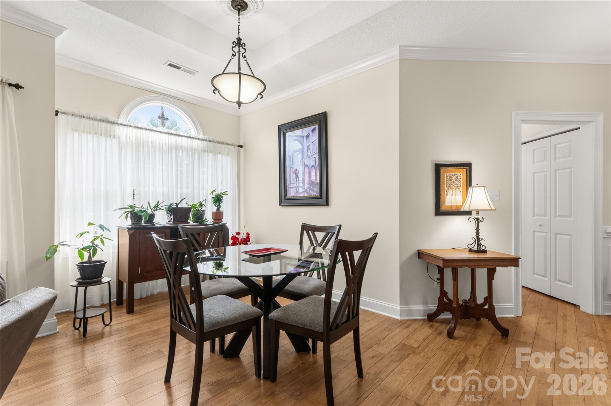 Dinning Area with view of Hallway to Laundry & 2nd Bedroom - 165 Ewbank Garden Drive, Hendersonville