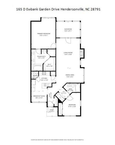 Floor Measurements - 165 Ewbank Garden Drive, Hendersonville