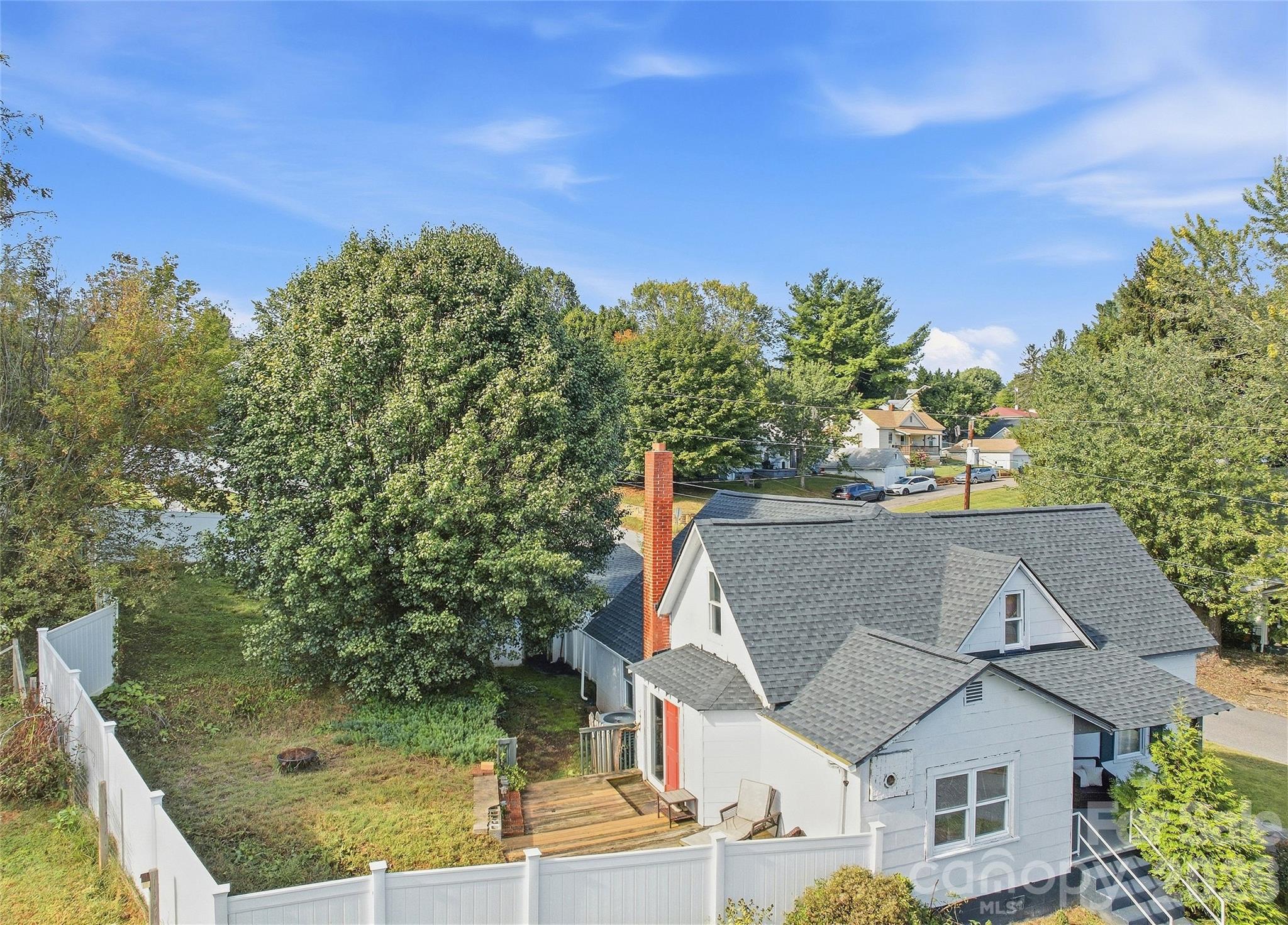 Private level yard fenced in for privacy - 159 Ballew Street, Canton