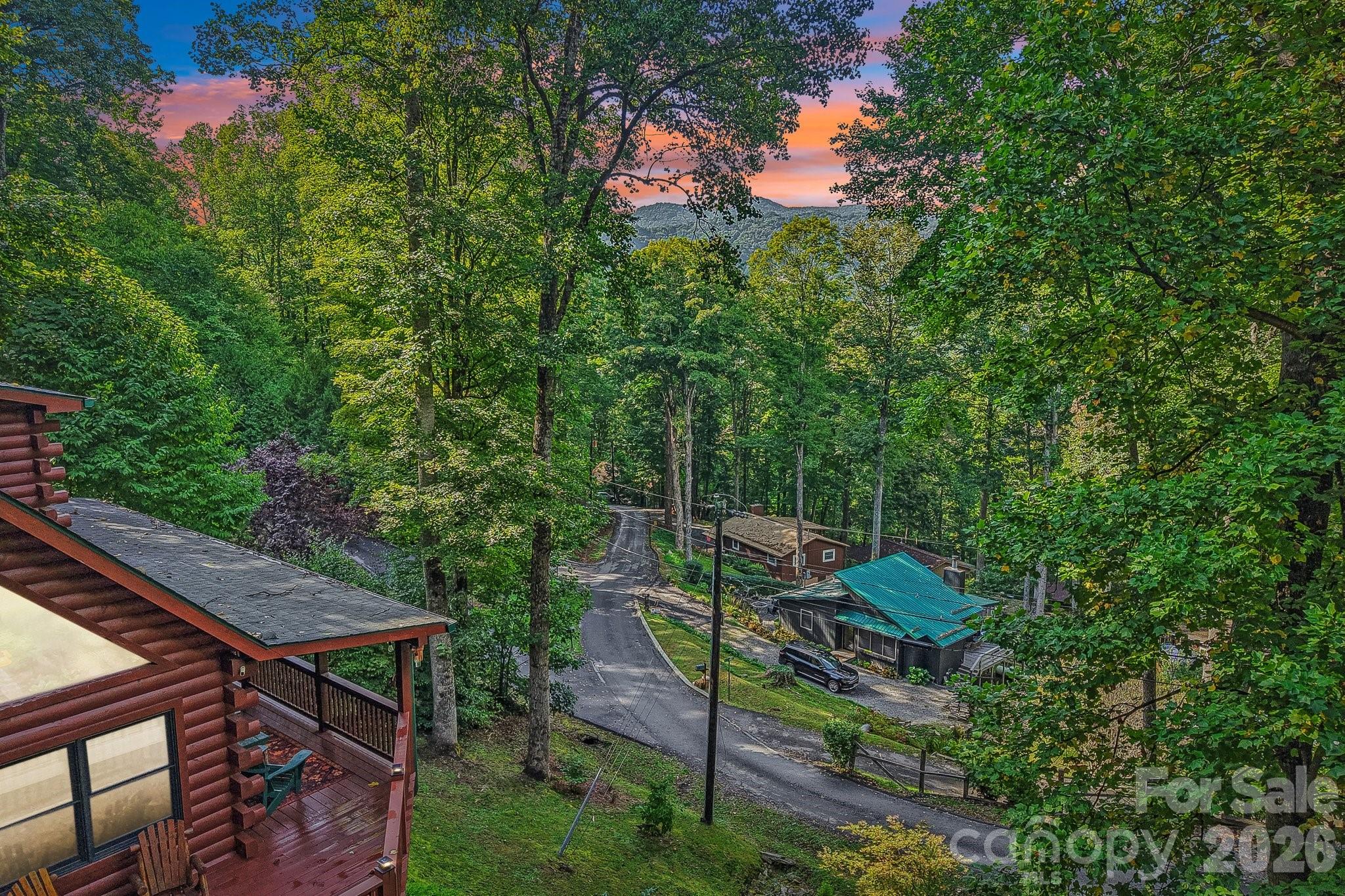 Mountain views at sunset - 230 Forest Drive, Maggie Valley