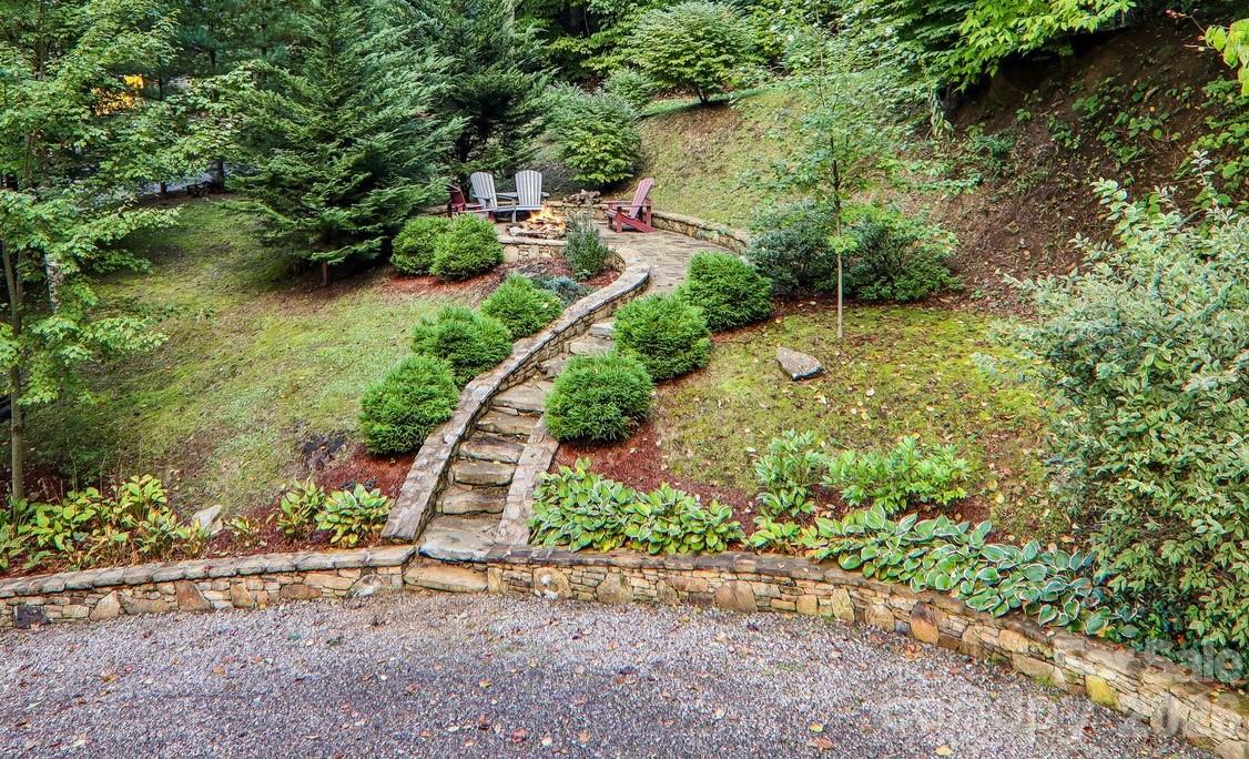 Beautiful stone work greets you as you arive. - 230 Forest Drive, Maggie Valley