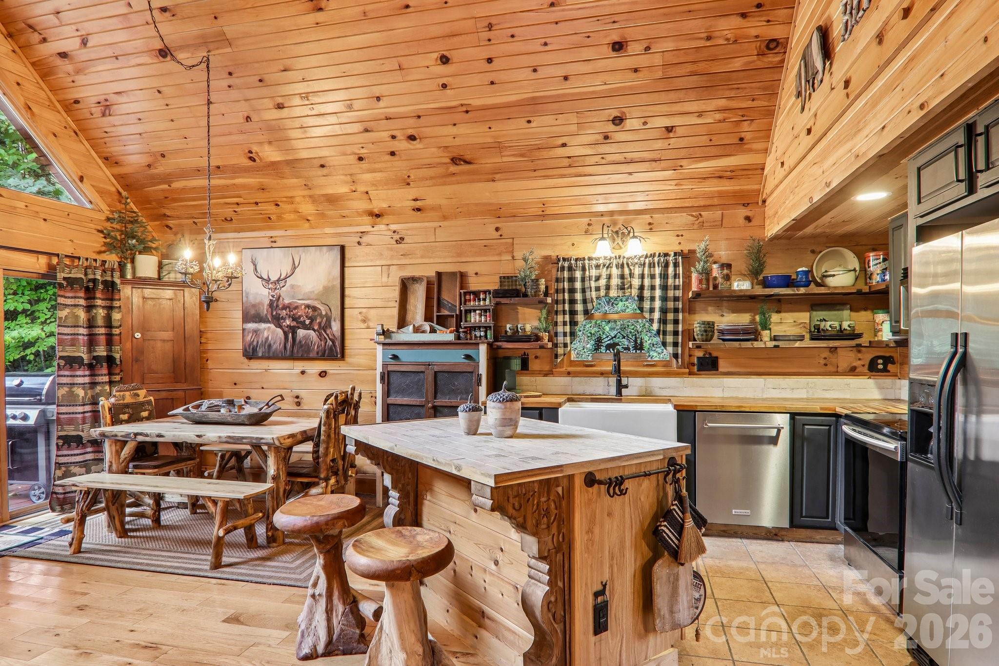 Open Great room concept - 230 Forest Drive, Maggie Valley