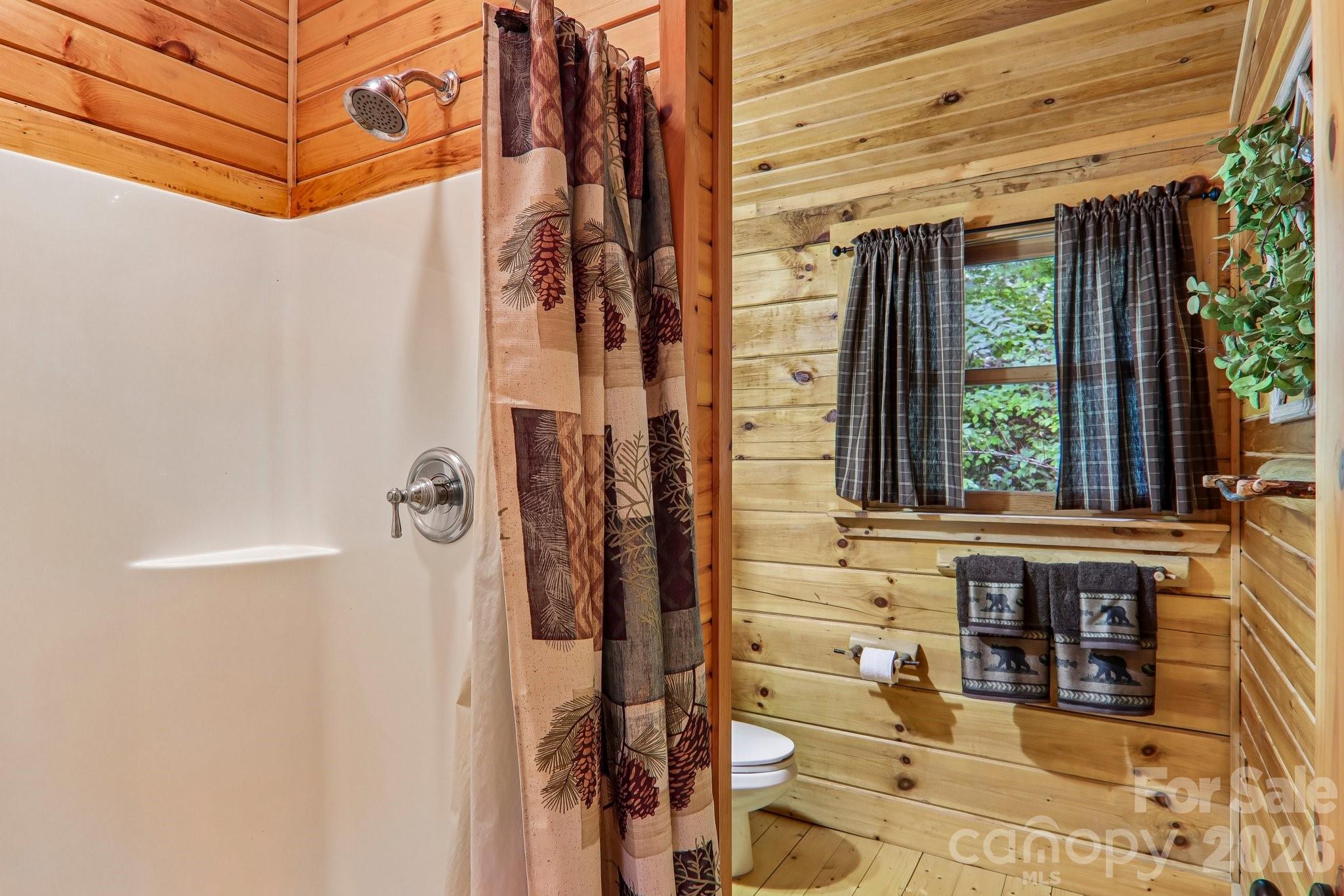 full bath Upper Level - shower - 230 Forest Drive, Maggie Valley