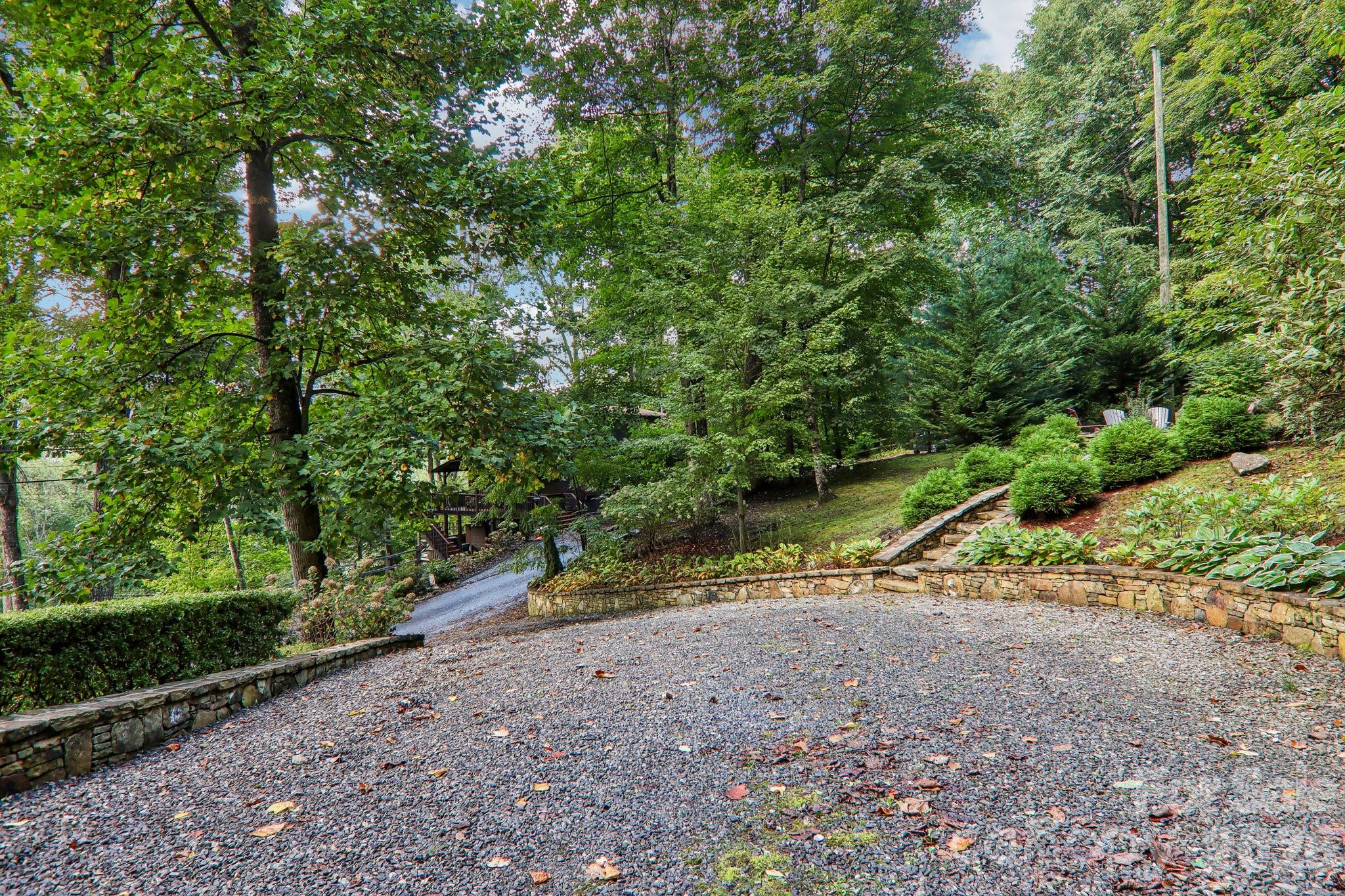 wide parking area - 230 Forest Drive, Maggie Valley