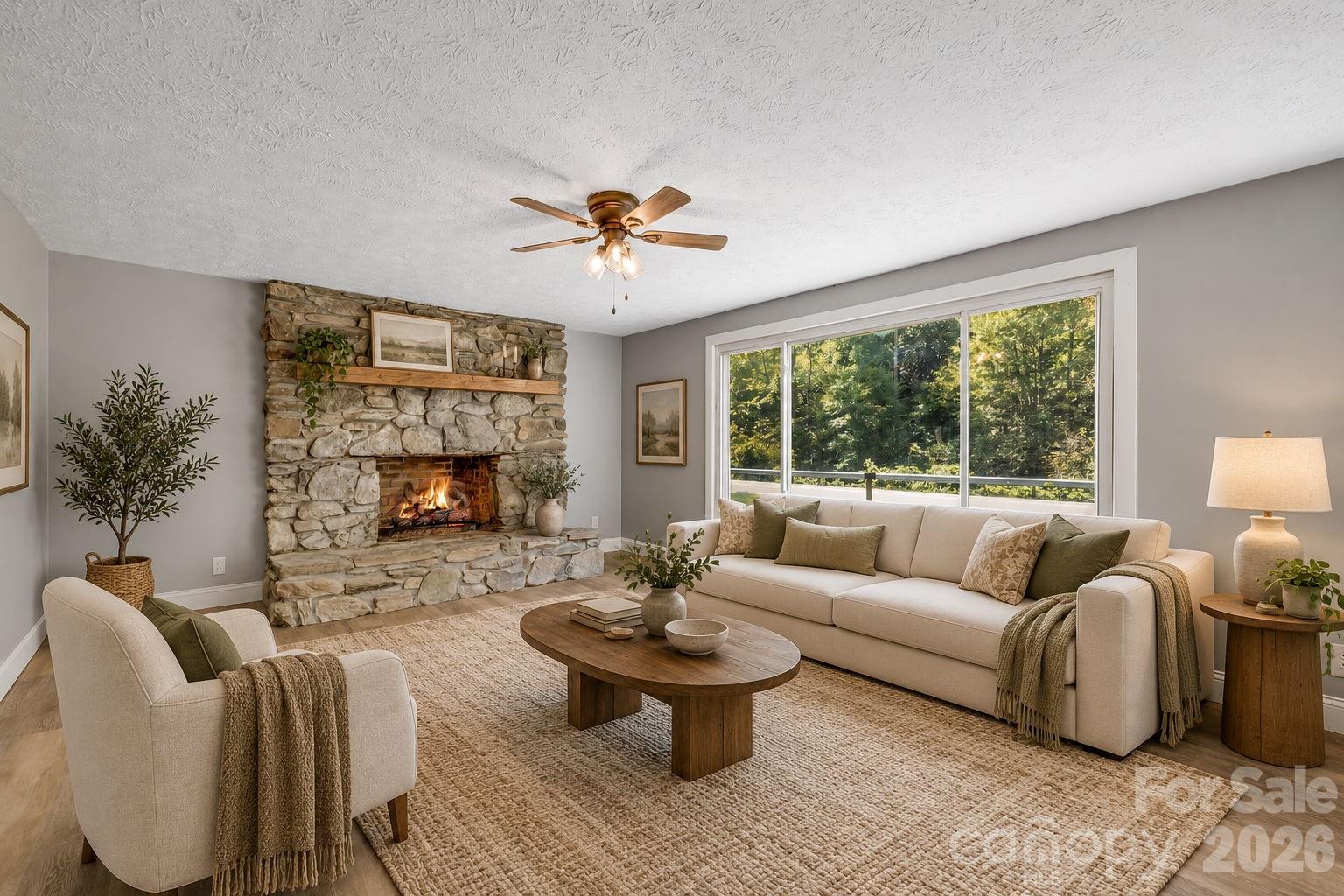 Room is virtually staged - 4078 NC 208 Highway, Marshall