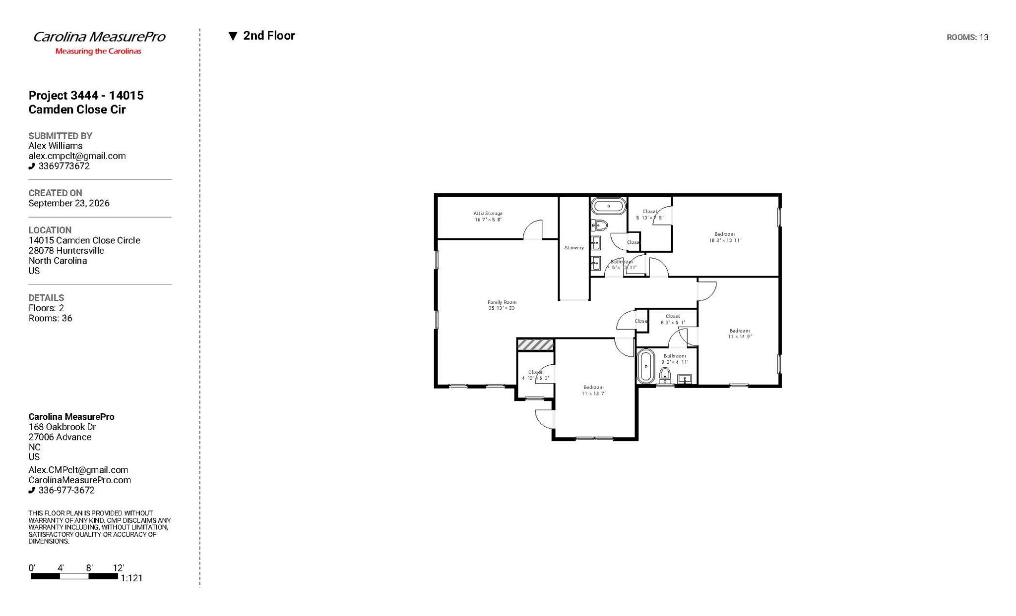 Upper Level - 14015 Camden Close Circle, Huntersville