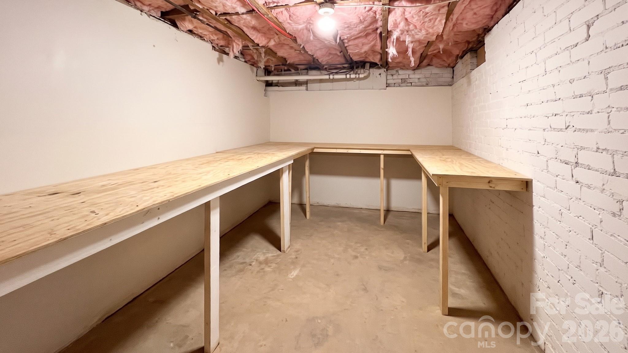 1 of several Basement storage areas  (AI enhanced to remove personal items etc.) - 411 Dale Avenue, Gastonia