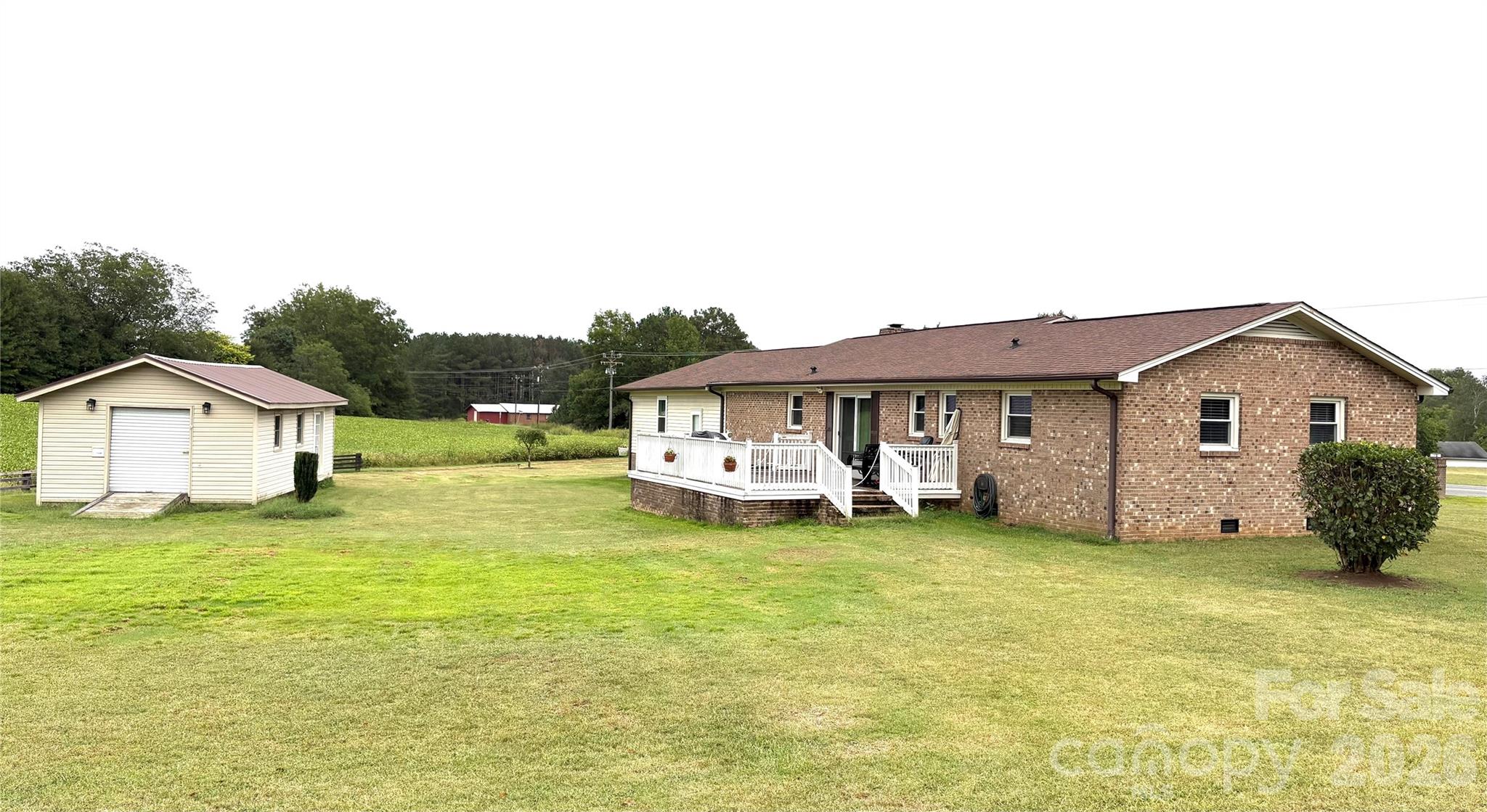 Expansive Rear Patio Deck and Plenty of Yard for Entertaining - 312 Old Belwood Road, Belwood