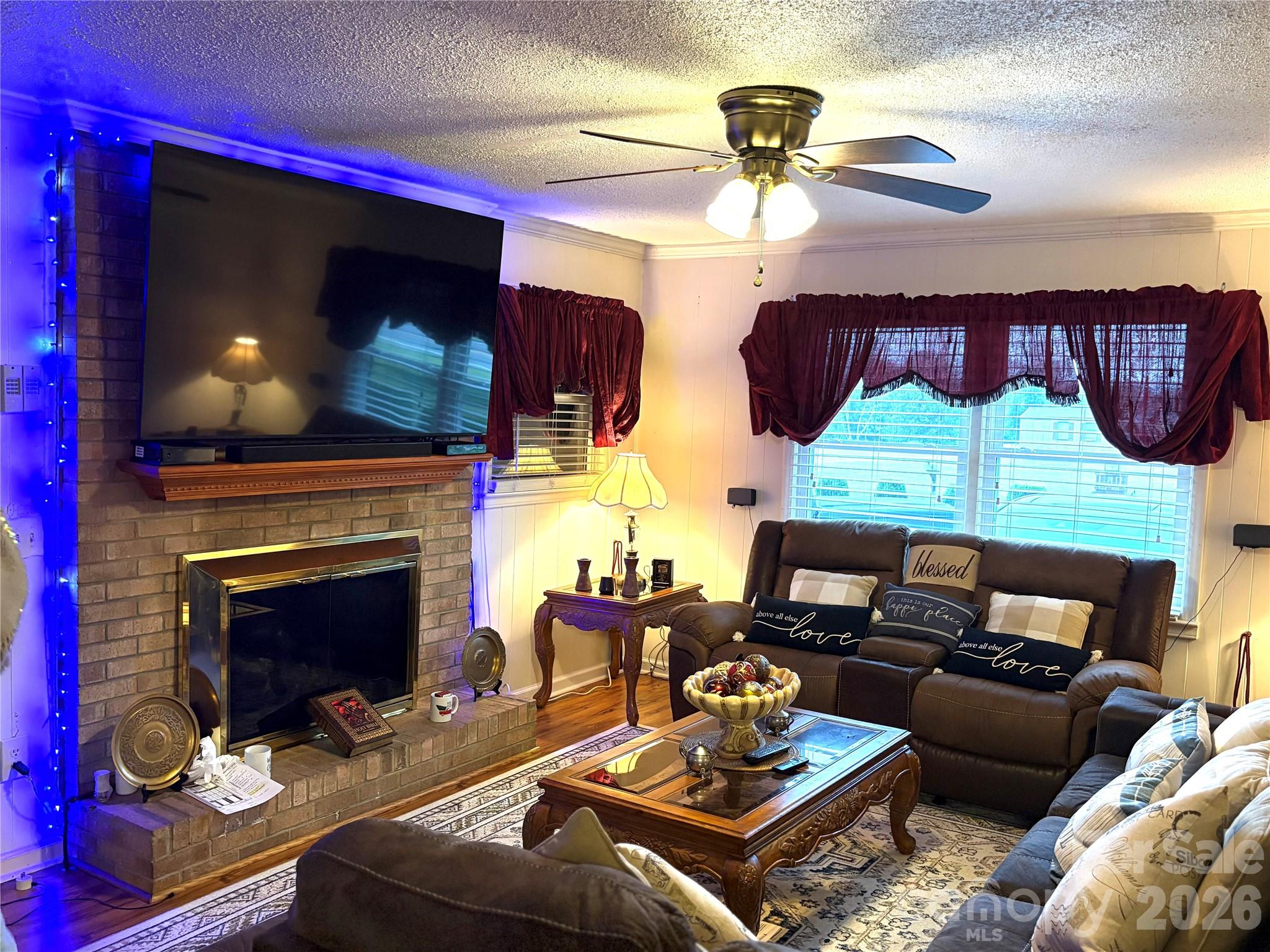 Family Room w/Gas Fireplace - 312 Old Belwood Road, Belwood