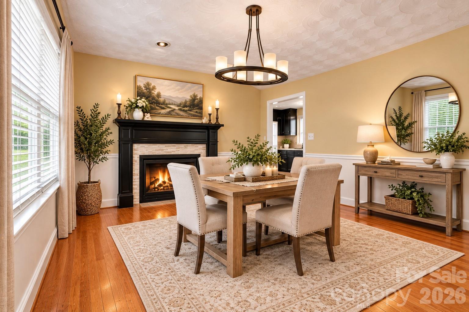 virtually staged dining room - 4948 Betty Drive NE, Hickory