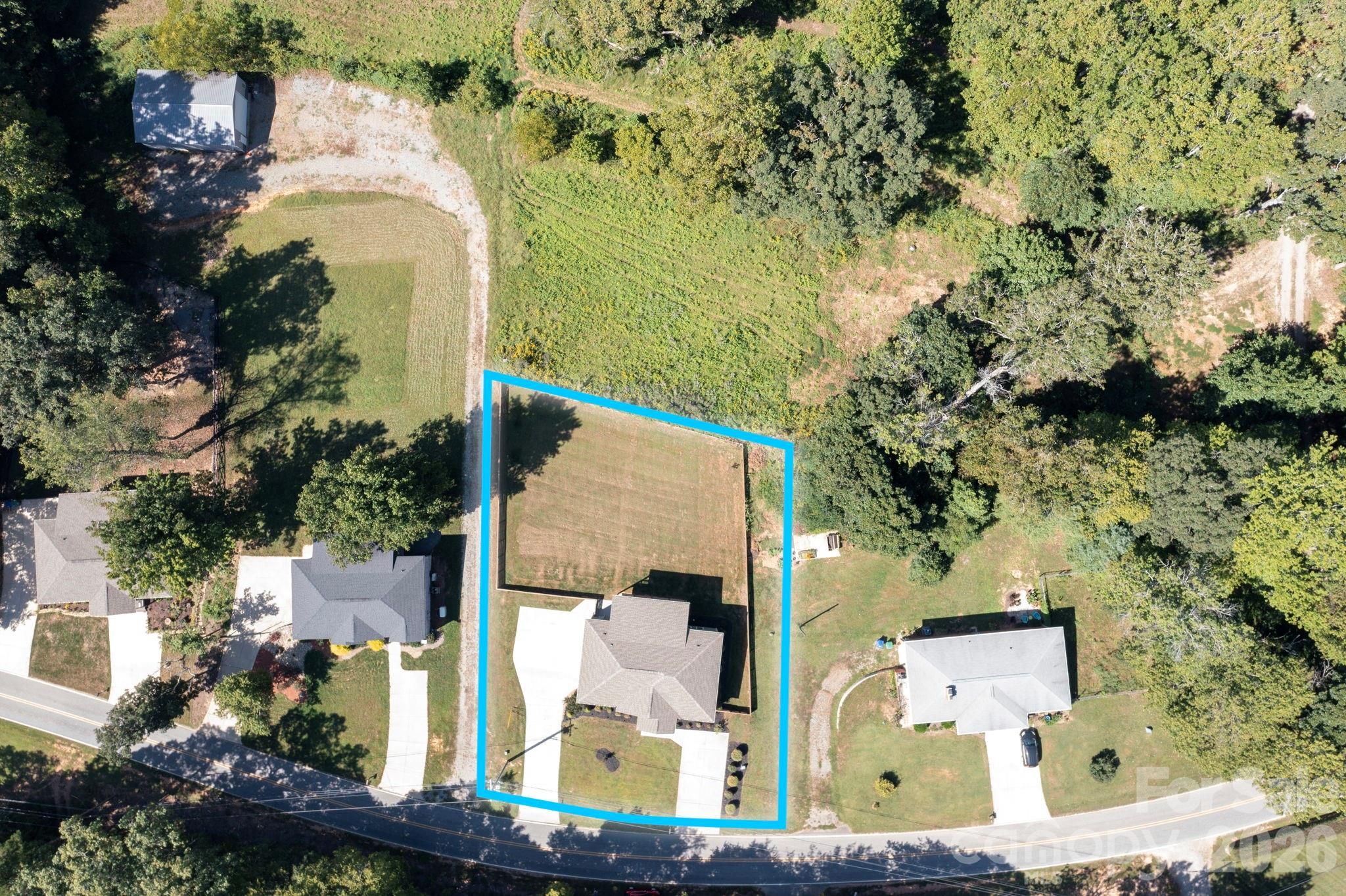 Approximate lot lines - 139 Ridge Road, Candler
