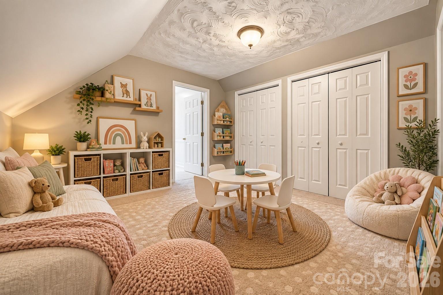 virtually staged flex room on 2nd floor - 4948 Betty Drive NE, Hickory