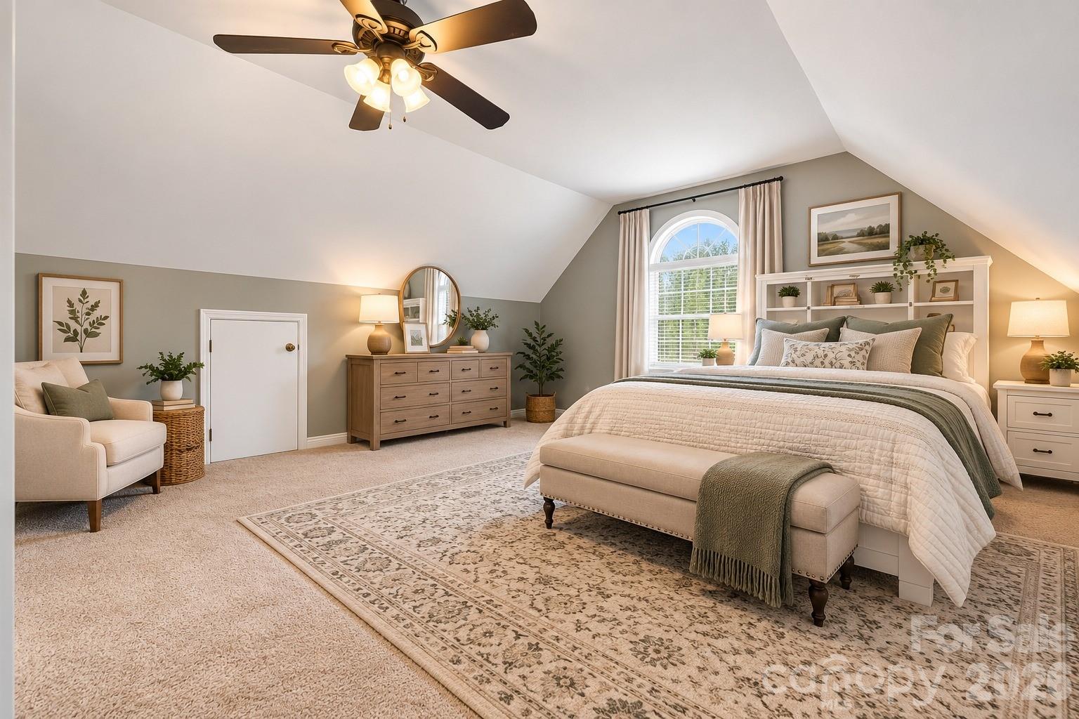 virtually staged bedroom above the garage - 4948 Betty Drive NE, Hickory