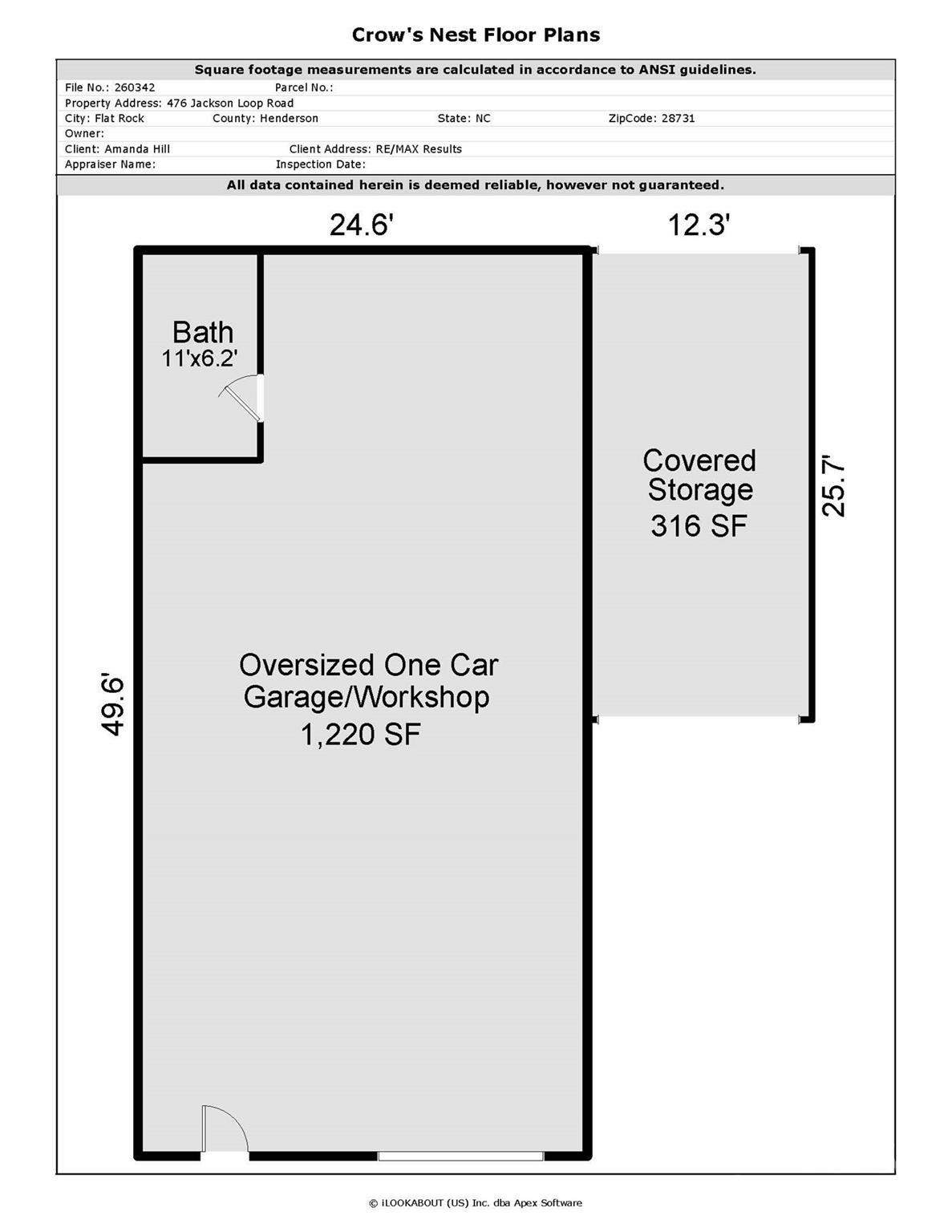 Workshop Floor plan - 476 Jackson Loop Road, Flat Rock