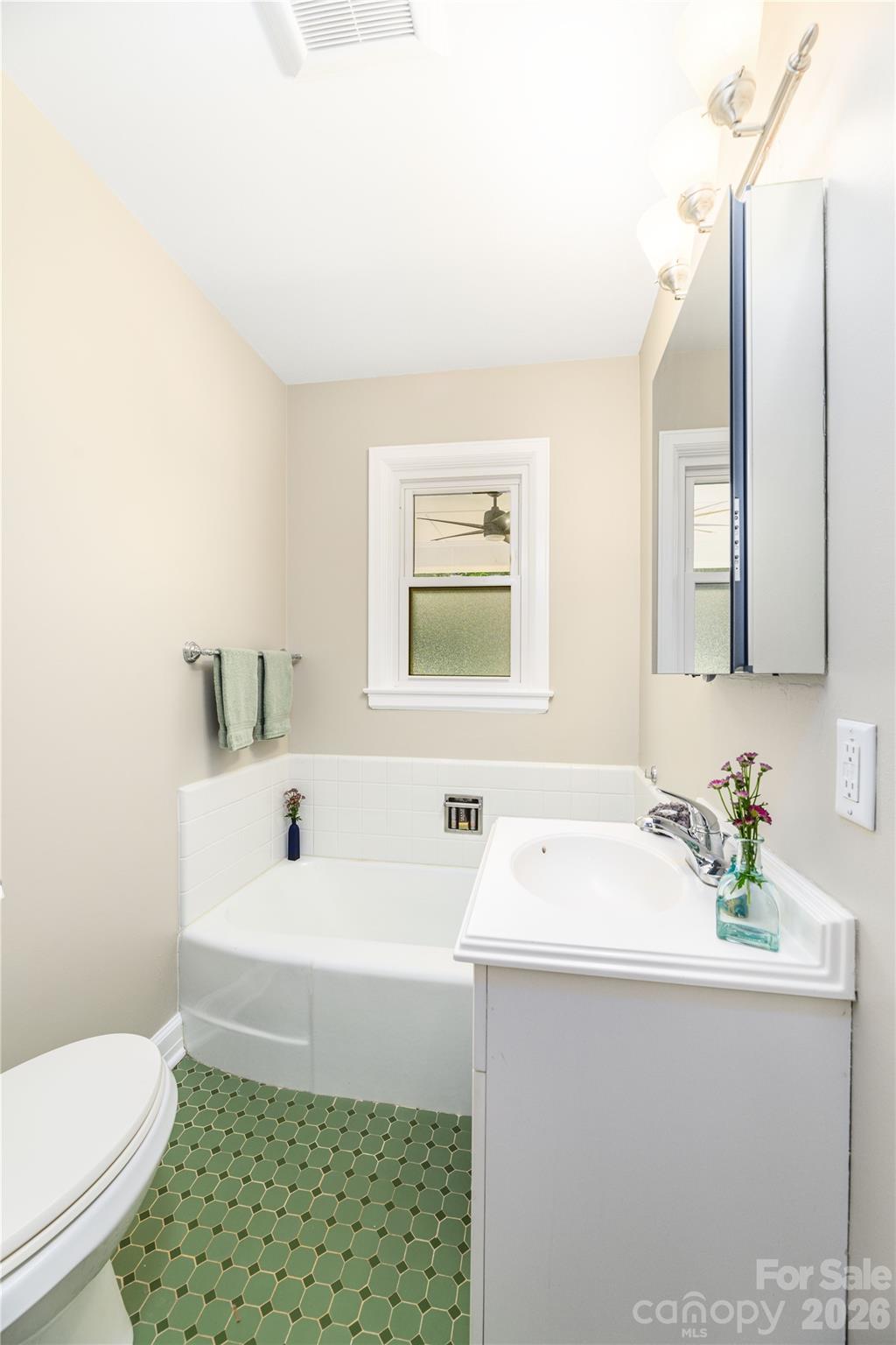 Main hallway bathroom - 111 Gracelyn Road, Asheville