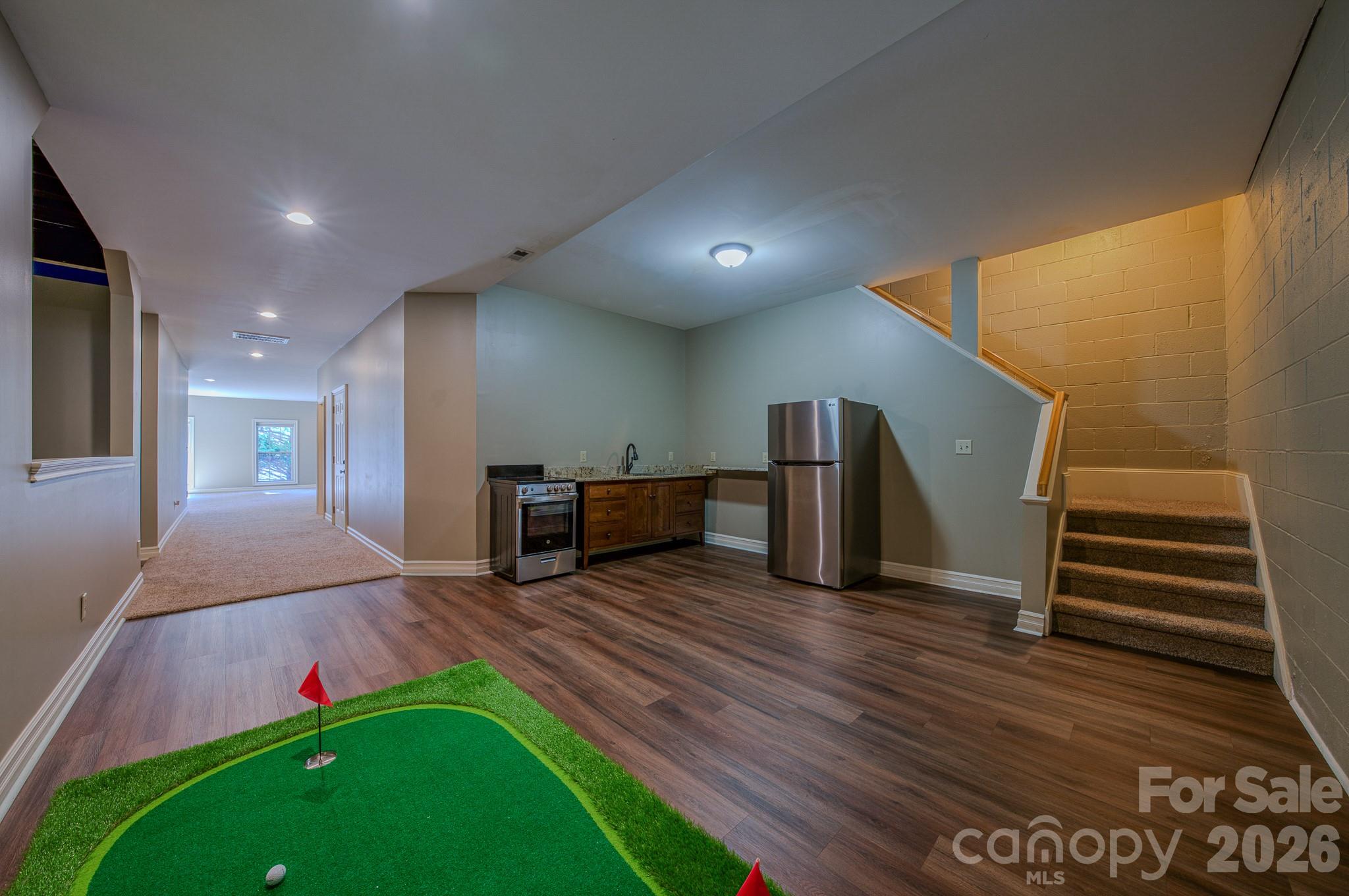 Basement Kitchen - 3975 Plantation Drive, Morganton