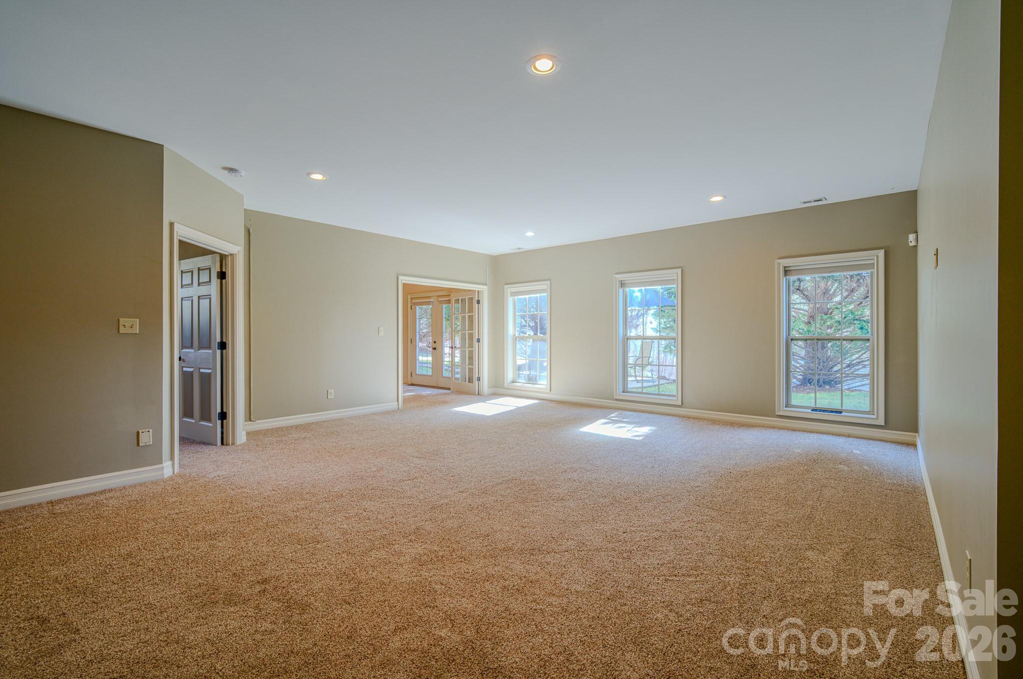 basement family room - 3975 Plantation Drive, Morganton