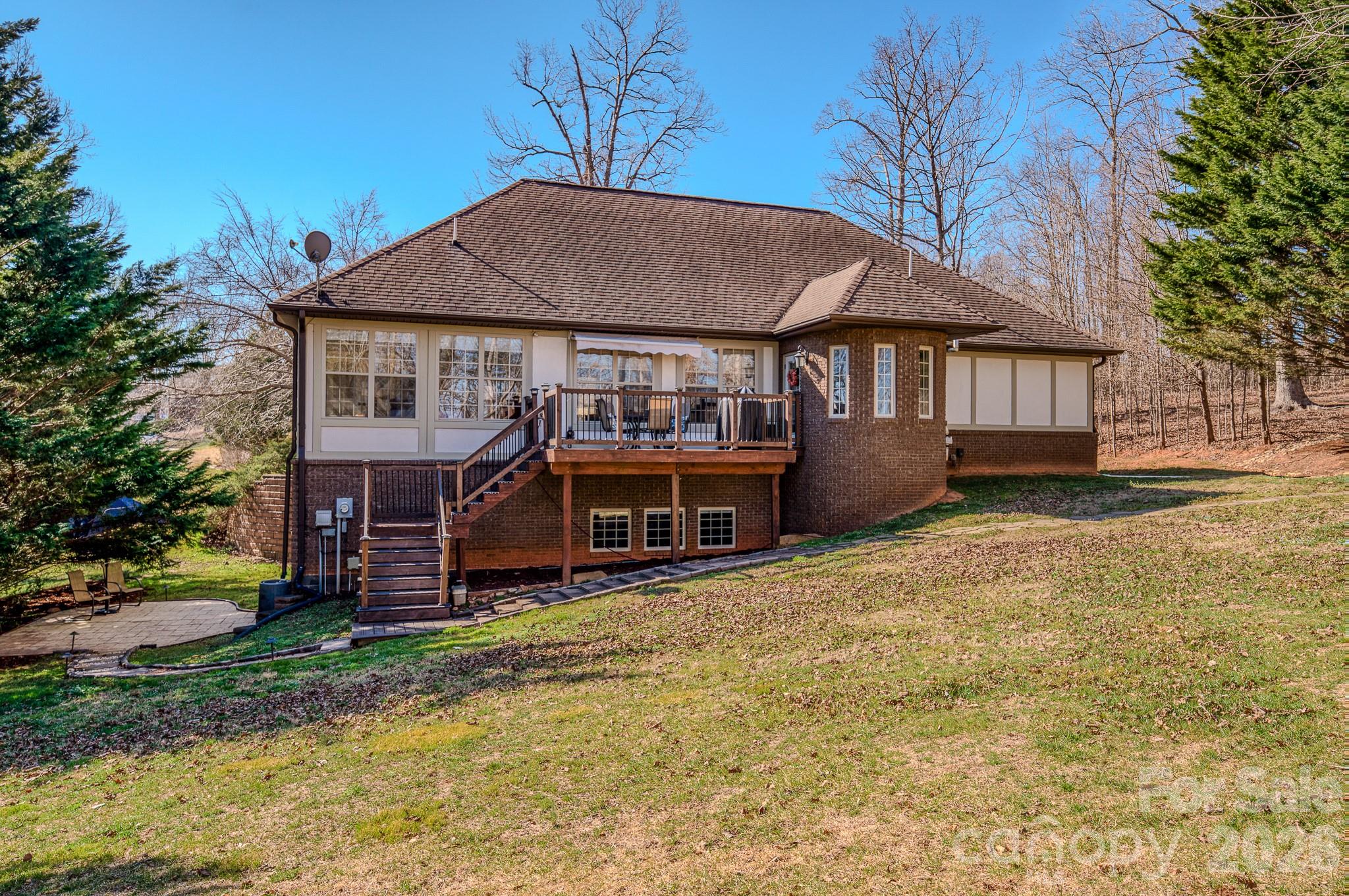 Rear view of house - 3975 Plantation Drive, Morganton