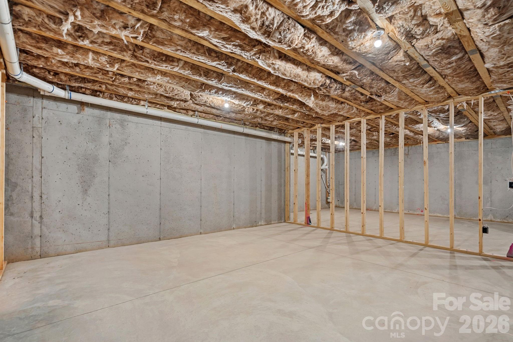 Basement-level unfinished square footage - 4477 Splash Trail, Sherrills Ford