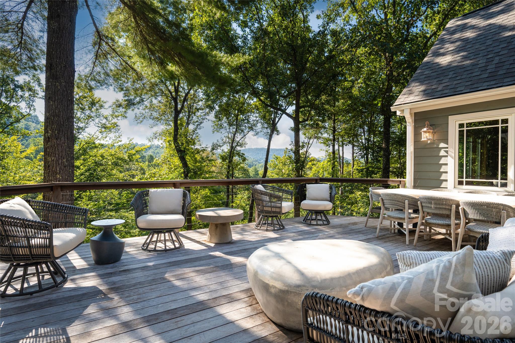 Expansive back deck - 137 Bear Landing Drive, Hendersonville