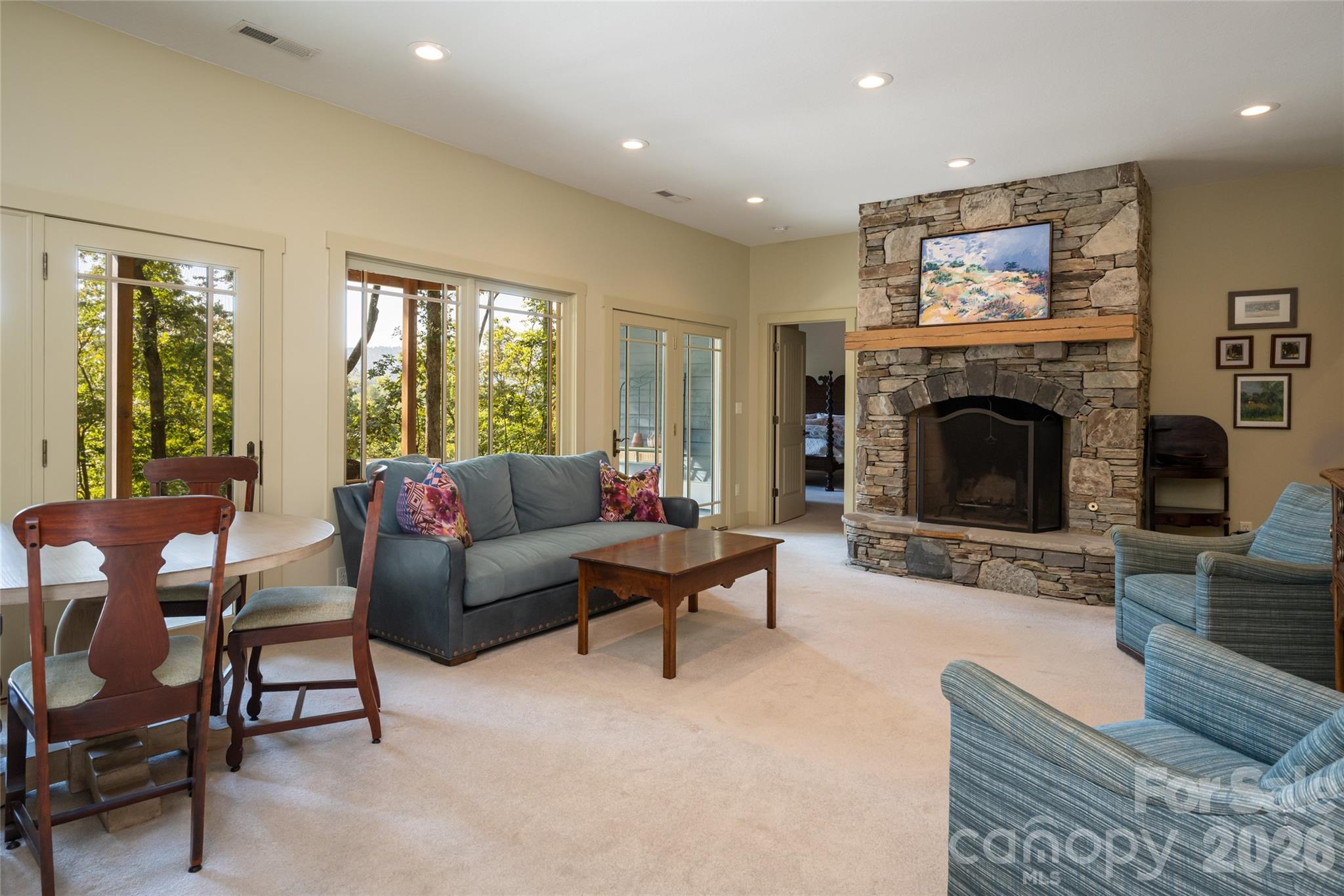 Lower level family room - 137 Bear Landing Drive, Hendersonville