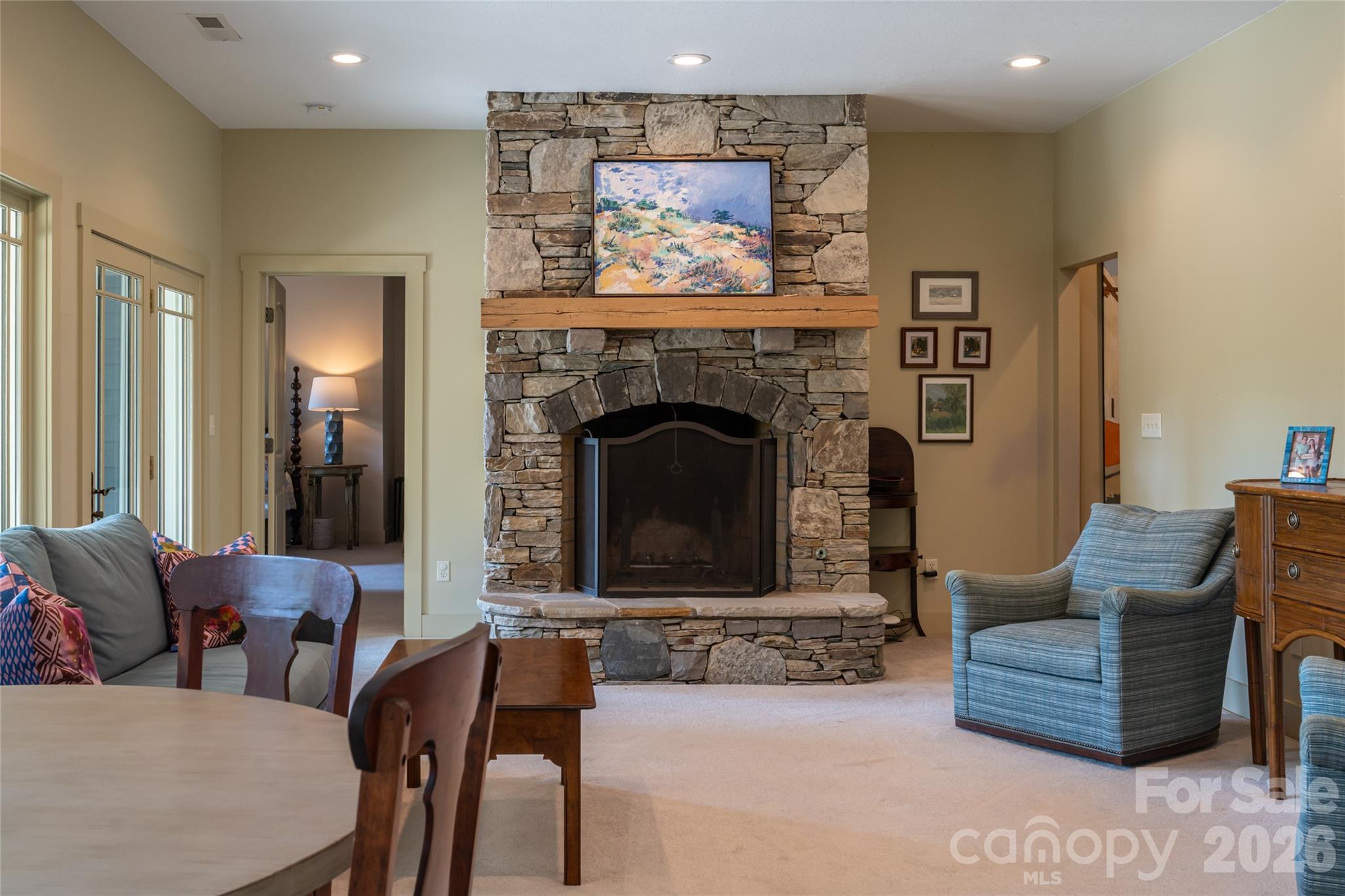 Lower level family room - 137 Bear Landing Drive, Hendersonville