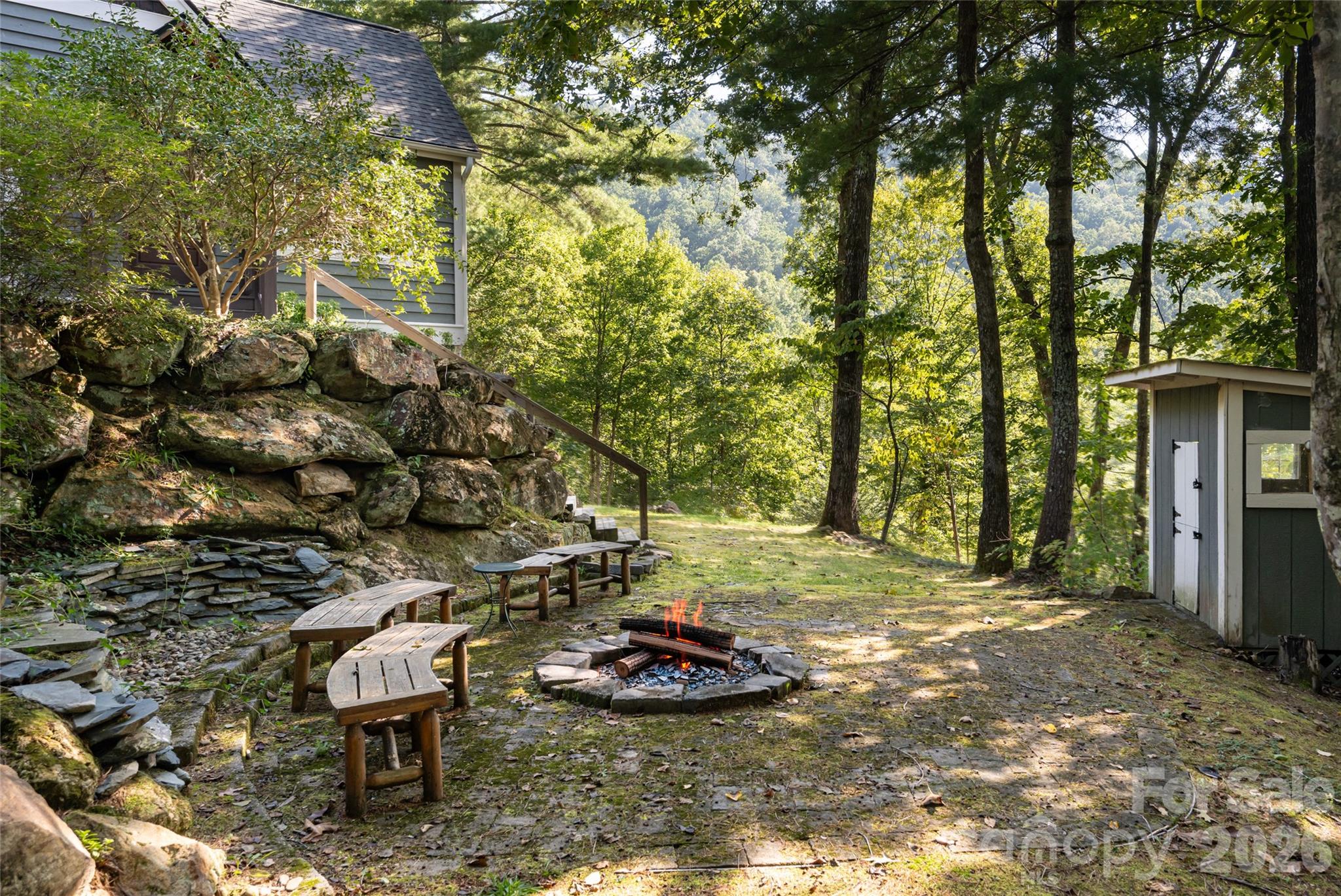 Firepit - 137 Bear Landing Drive, Hendersonville