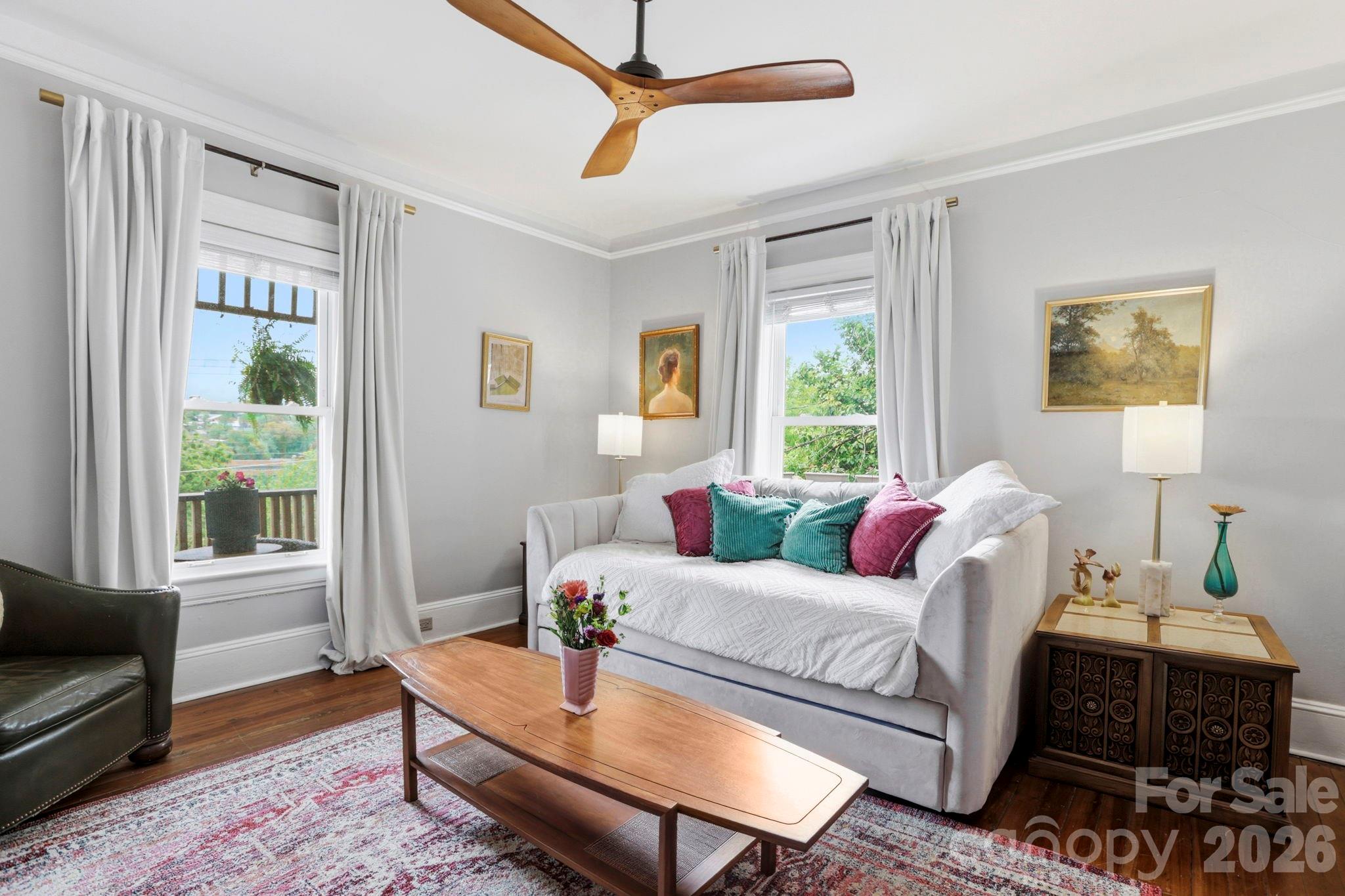 Main level bedroom or TV room - 60 Roberts Street, Asheville