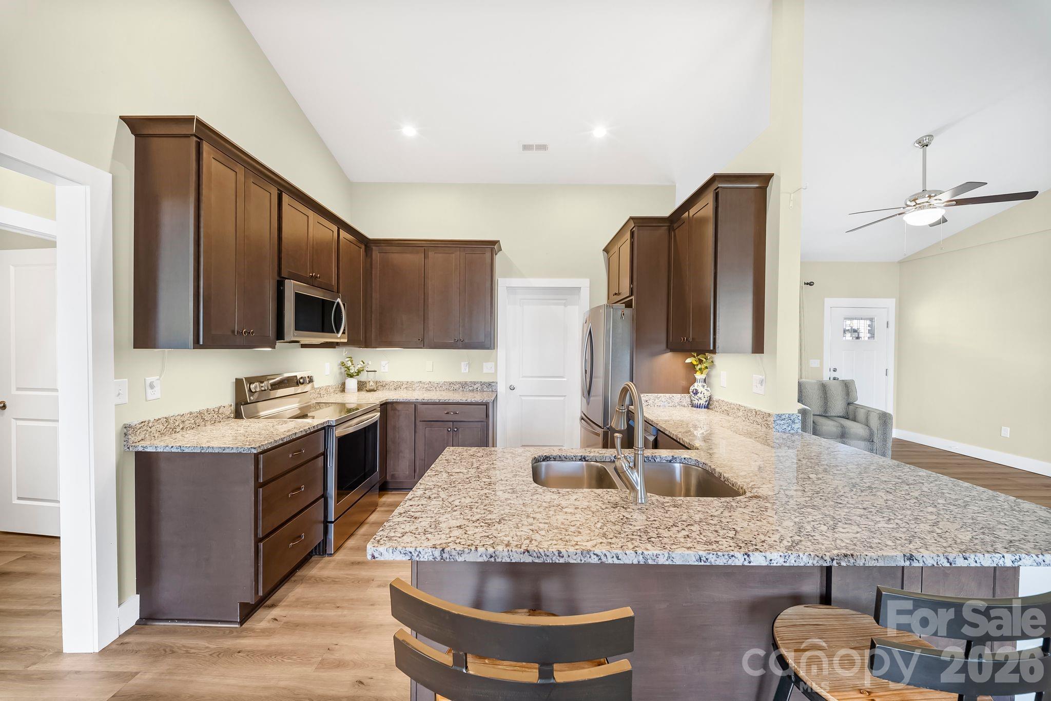 Plenty of room to cook, prep, and gather - 457 Riverwind Drive, Hendersonville
