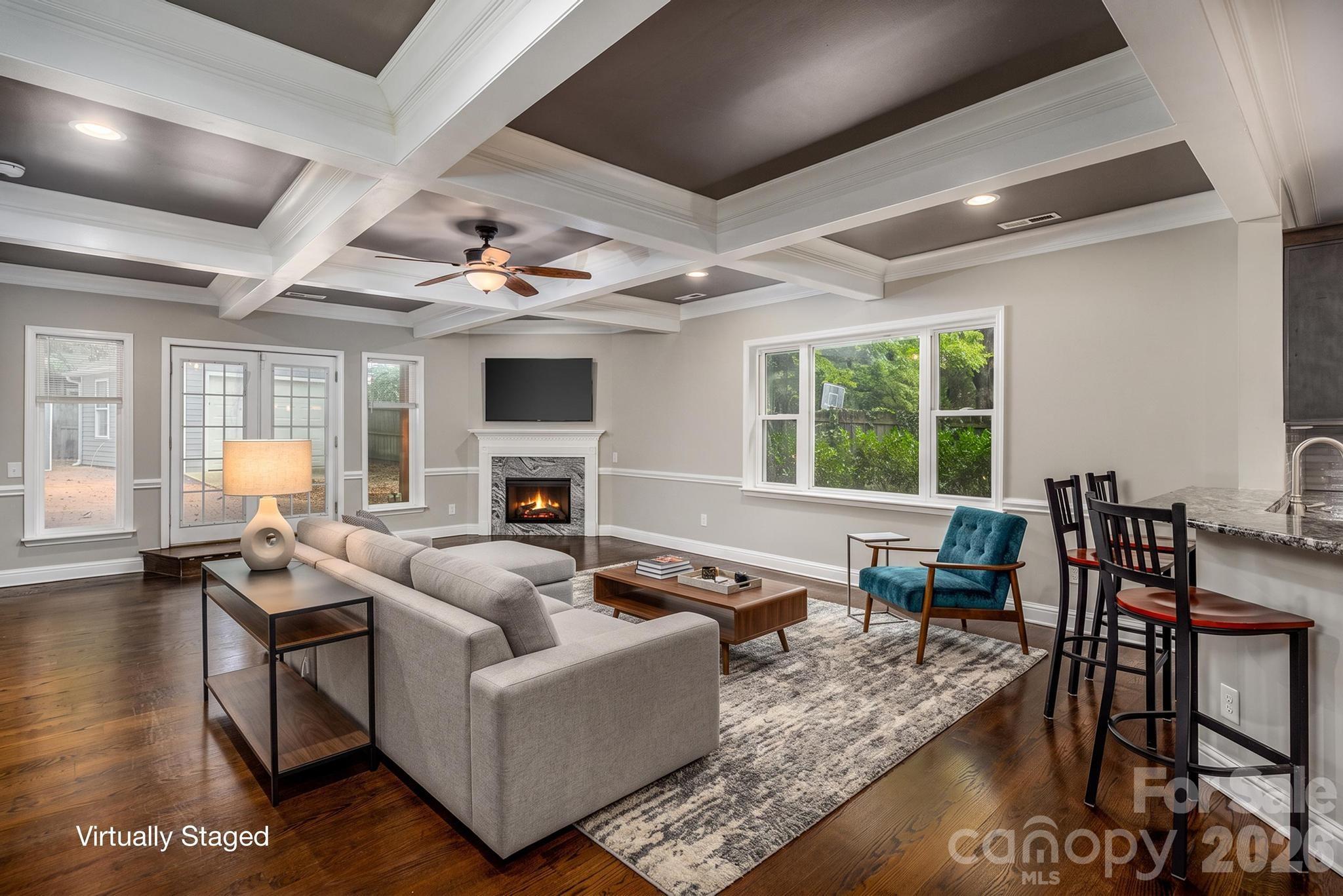 Virtually Staged Great Room - 519 Union Street S, Concord
