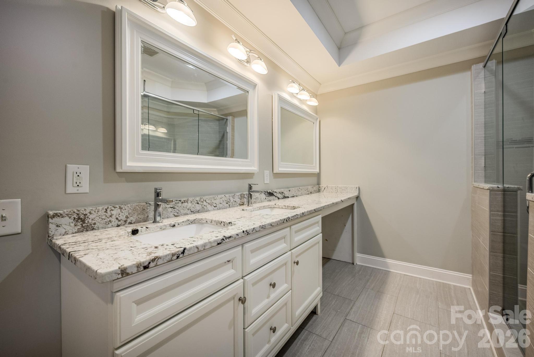 Primary Dual Sinks with Vanity - 519 Union Street S, Concord