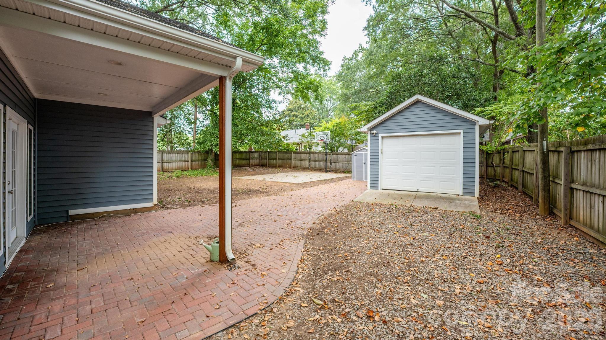 Back Porch and Basketball Court - 519 Union Street S, Concord