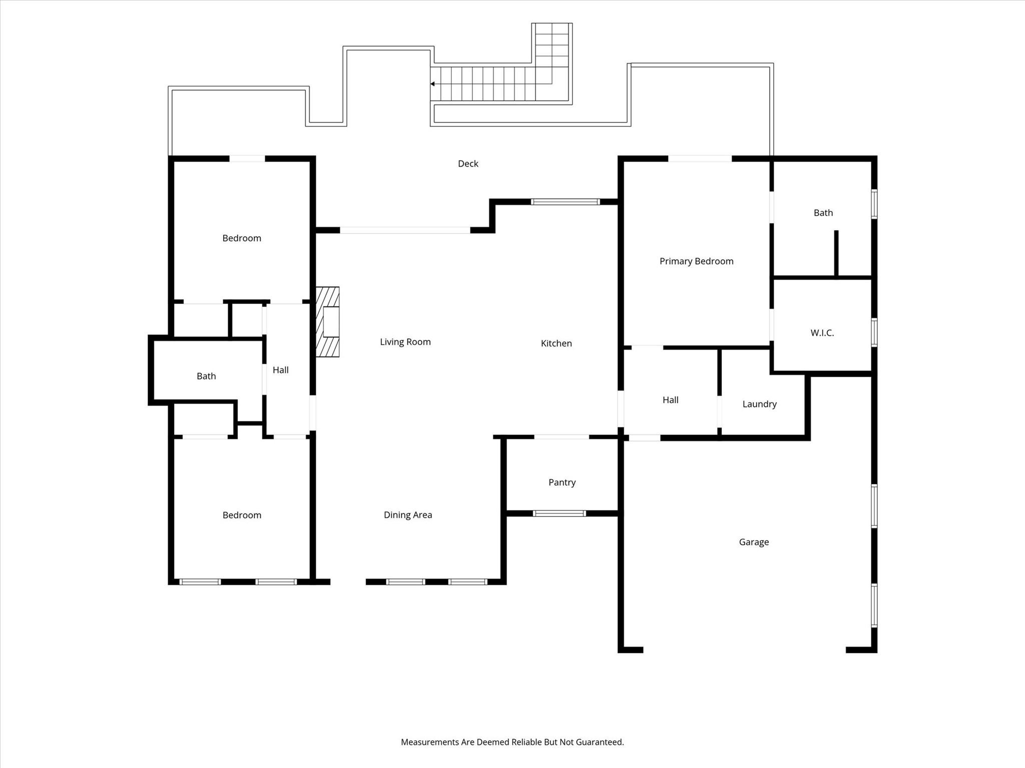 Main level floor plan - 217 Sycamore Drive, Nebo