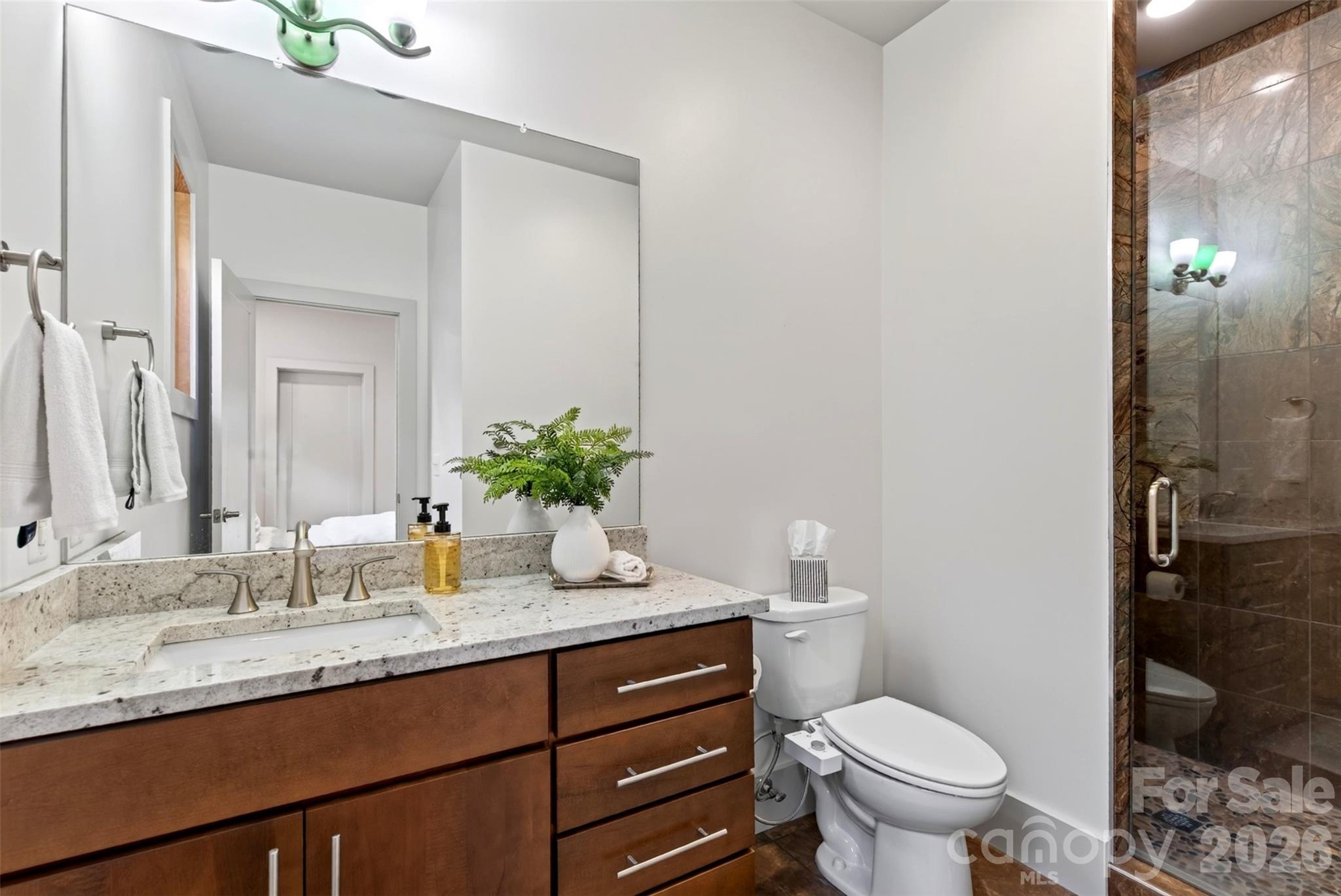 Main Level Ensuite Bath - 18 Sulphur Springs Road, Asheville