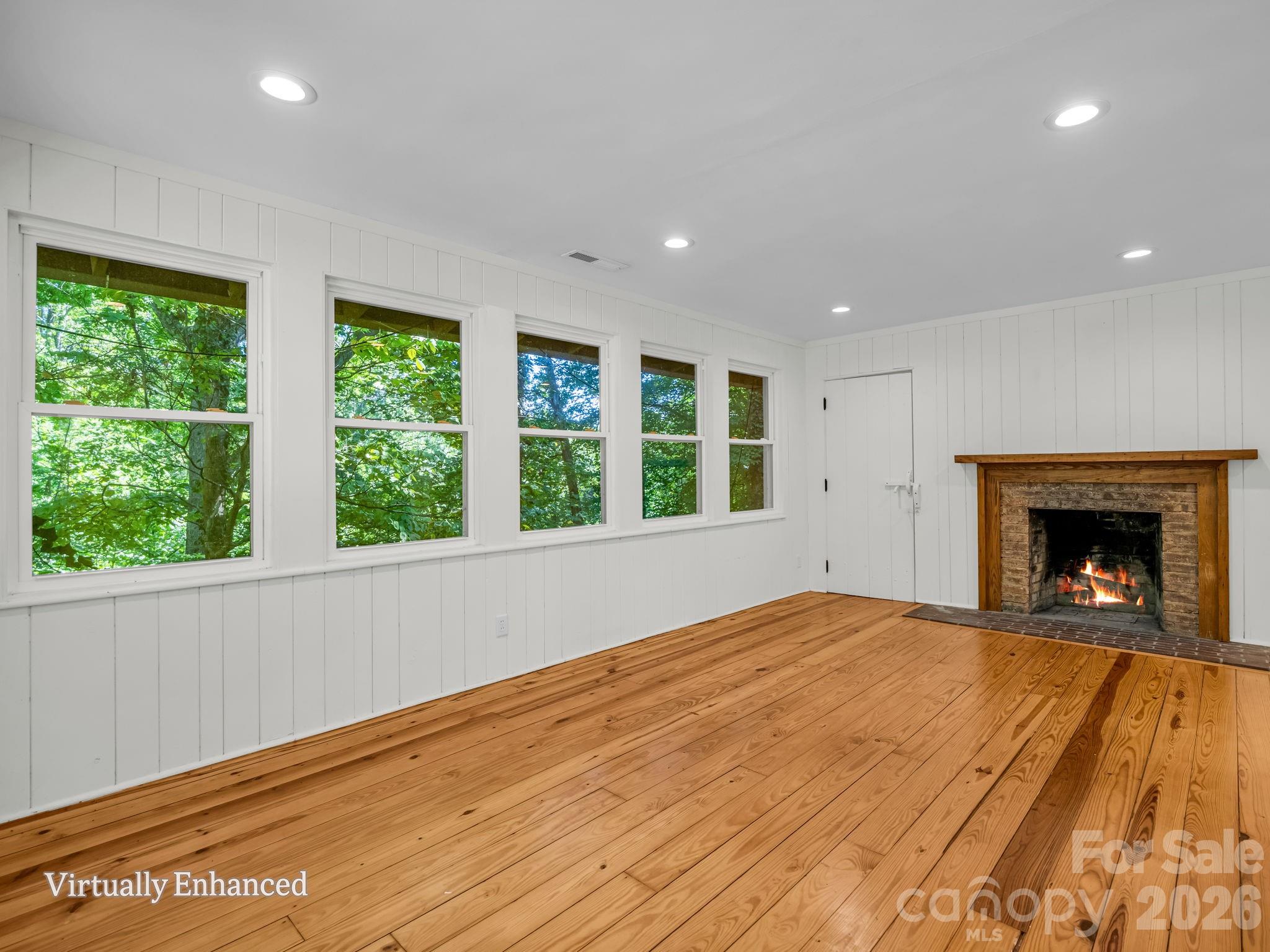 Primary bedroom privacy, window coverings not requried - 145 Stone Hedge Lane, Tryon