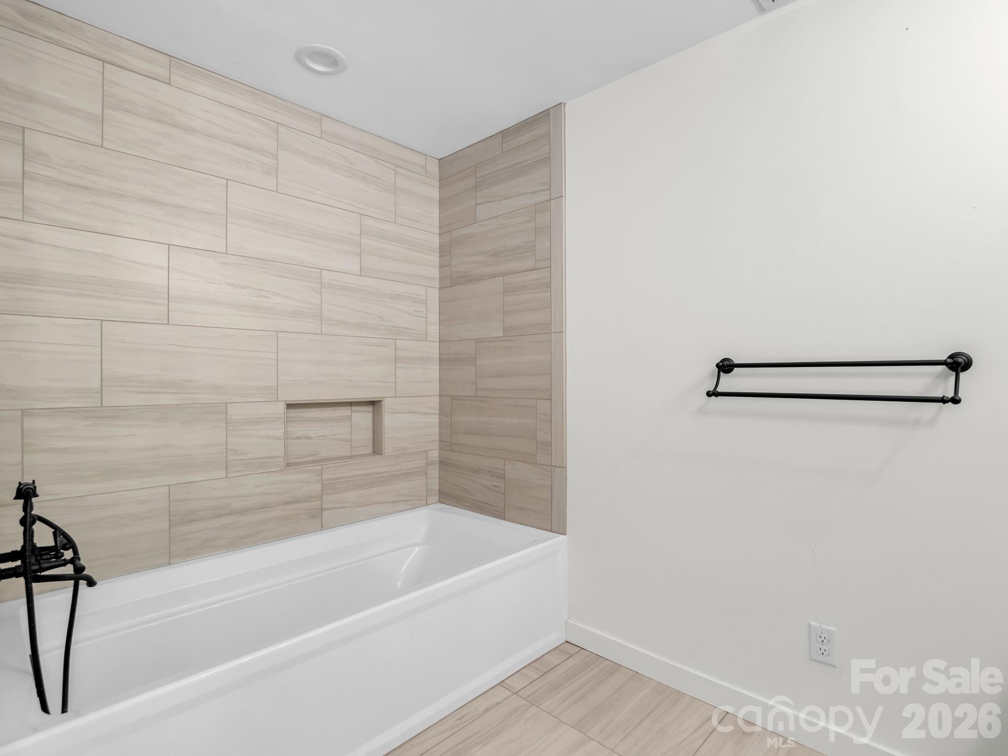 Primary tile bathroom - 145 Stone Hedge Lane, Tryon