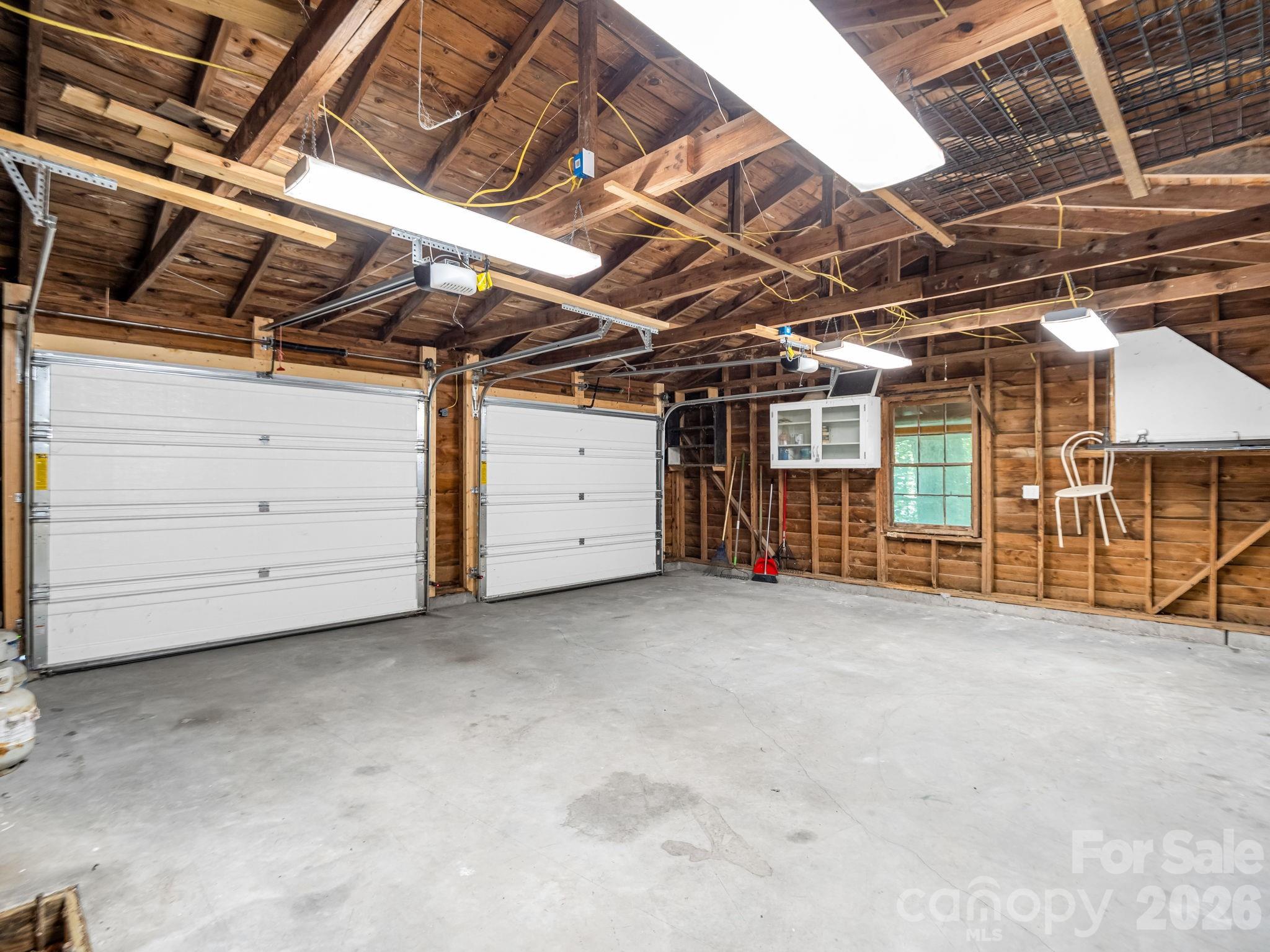 Garage interior - 145 Stone Hedge Lane, Tryon