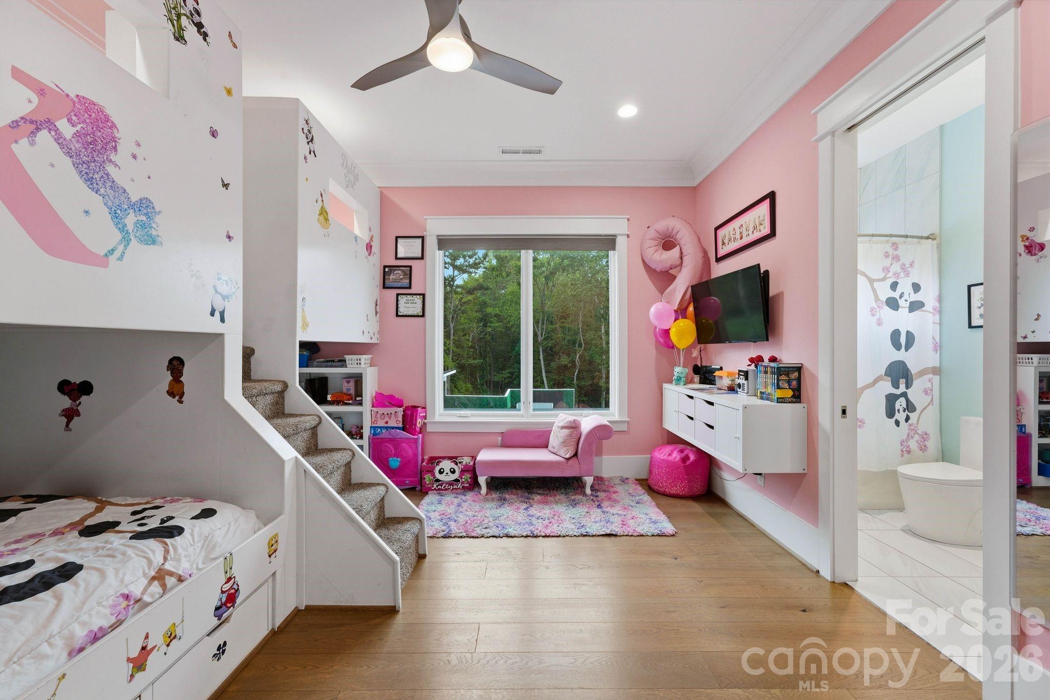 Children's Custom Upstairs Bedroom - 15700 Youngblood Road, Charlotte