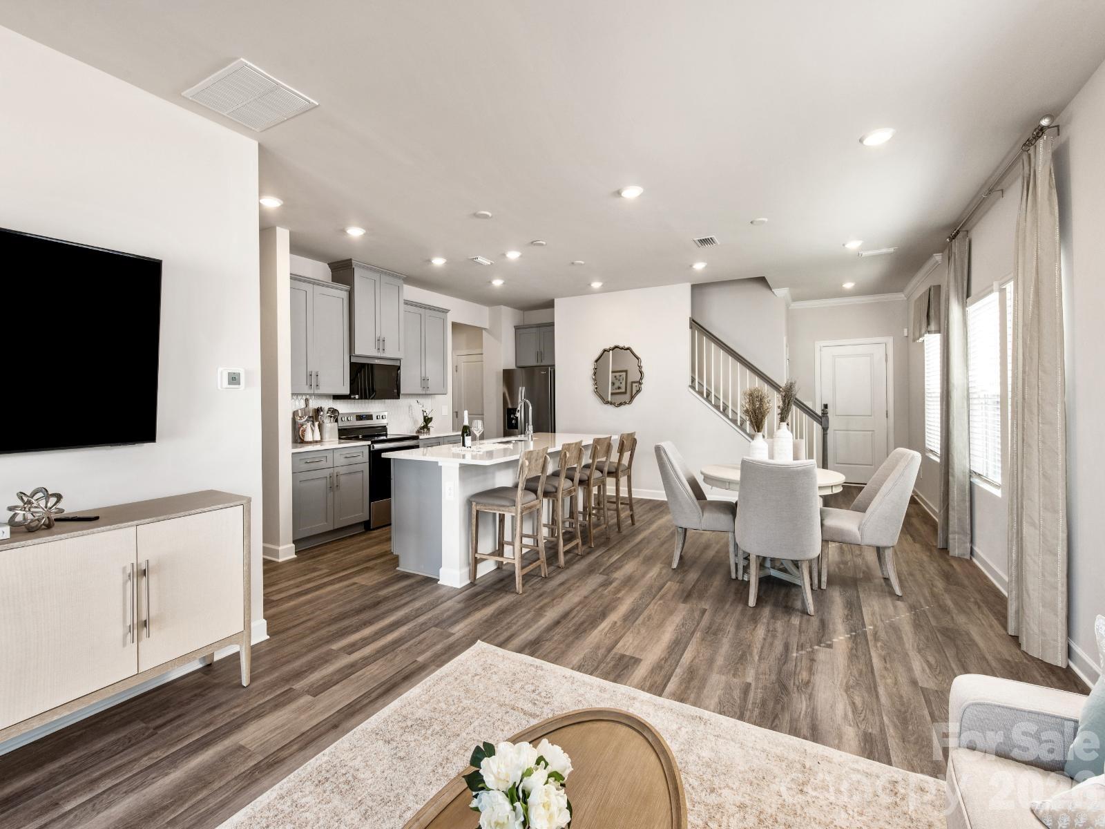 Photo is not of the actual home, but is an inspirational photo of builder’s model home and may depict options, furnishings, and/or decorator features that are not included - 12640 Russellwood Lane, Charlotte
