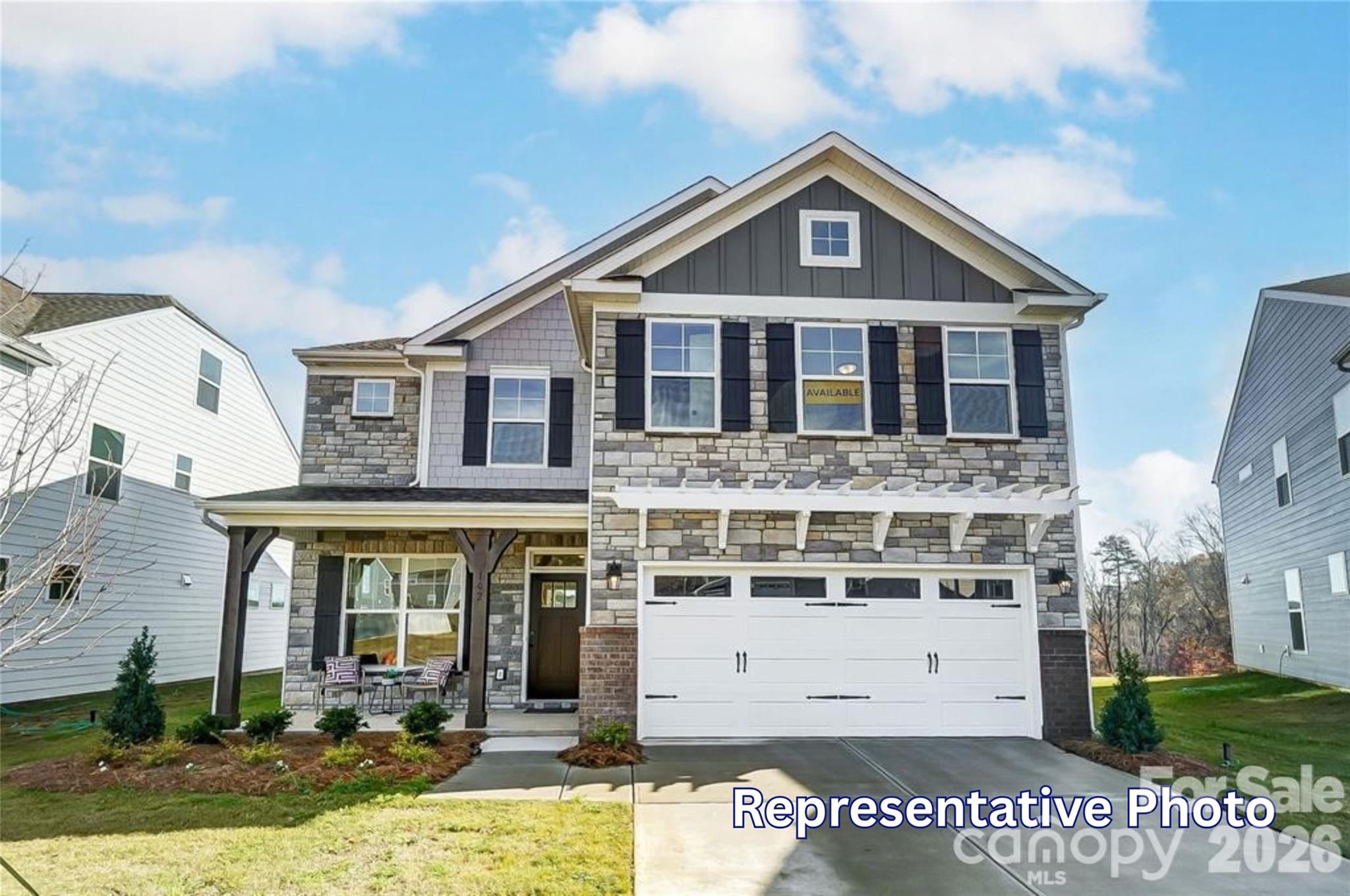 Homesite 95 features a Drexel E floorplan - 2223 Caravan Lane, Stanley